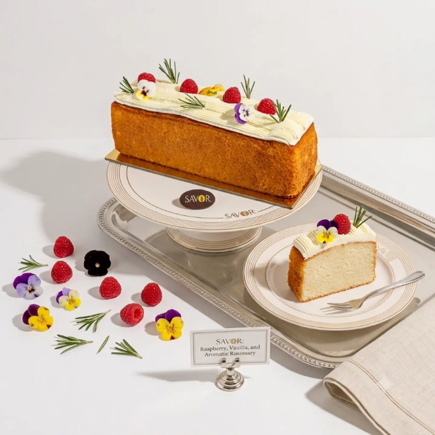 Olive Lemon Whisper Cake Slice