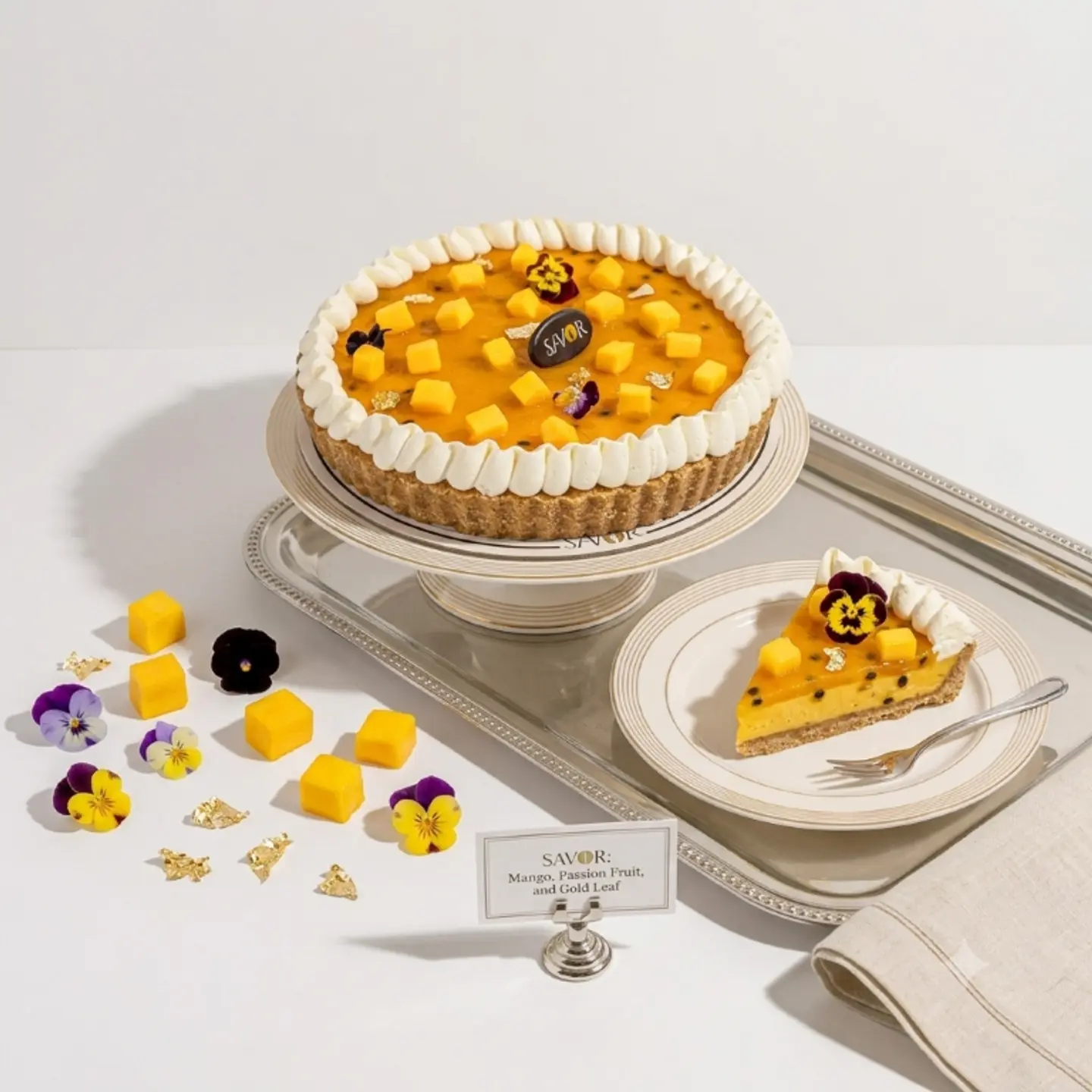 Tropical Passion Tart Slice