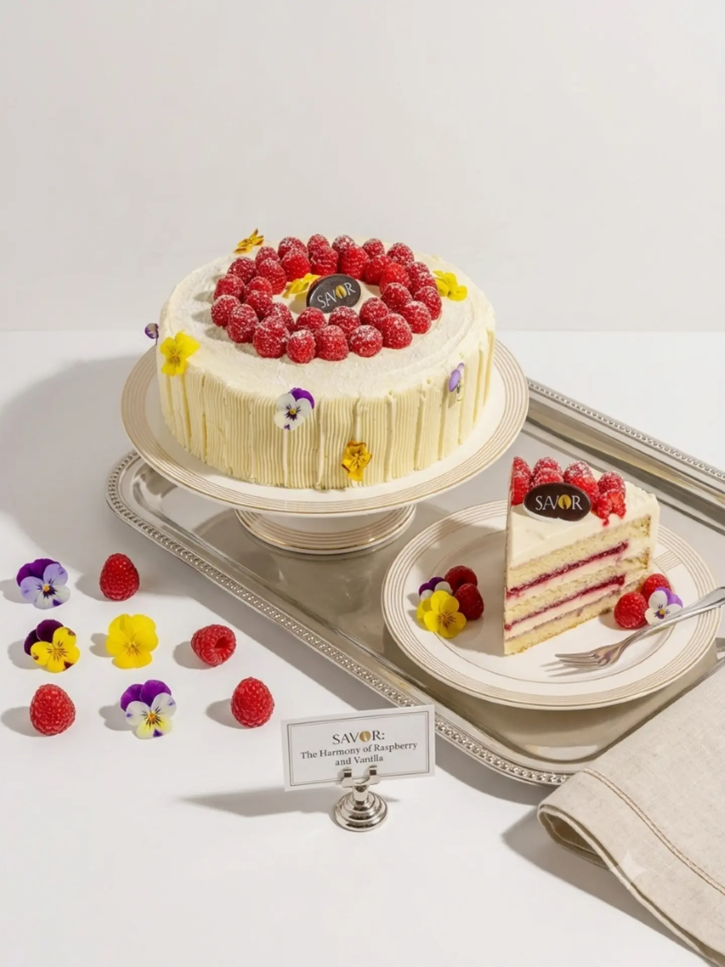Raspberry Blossom Crown Slice
