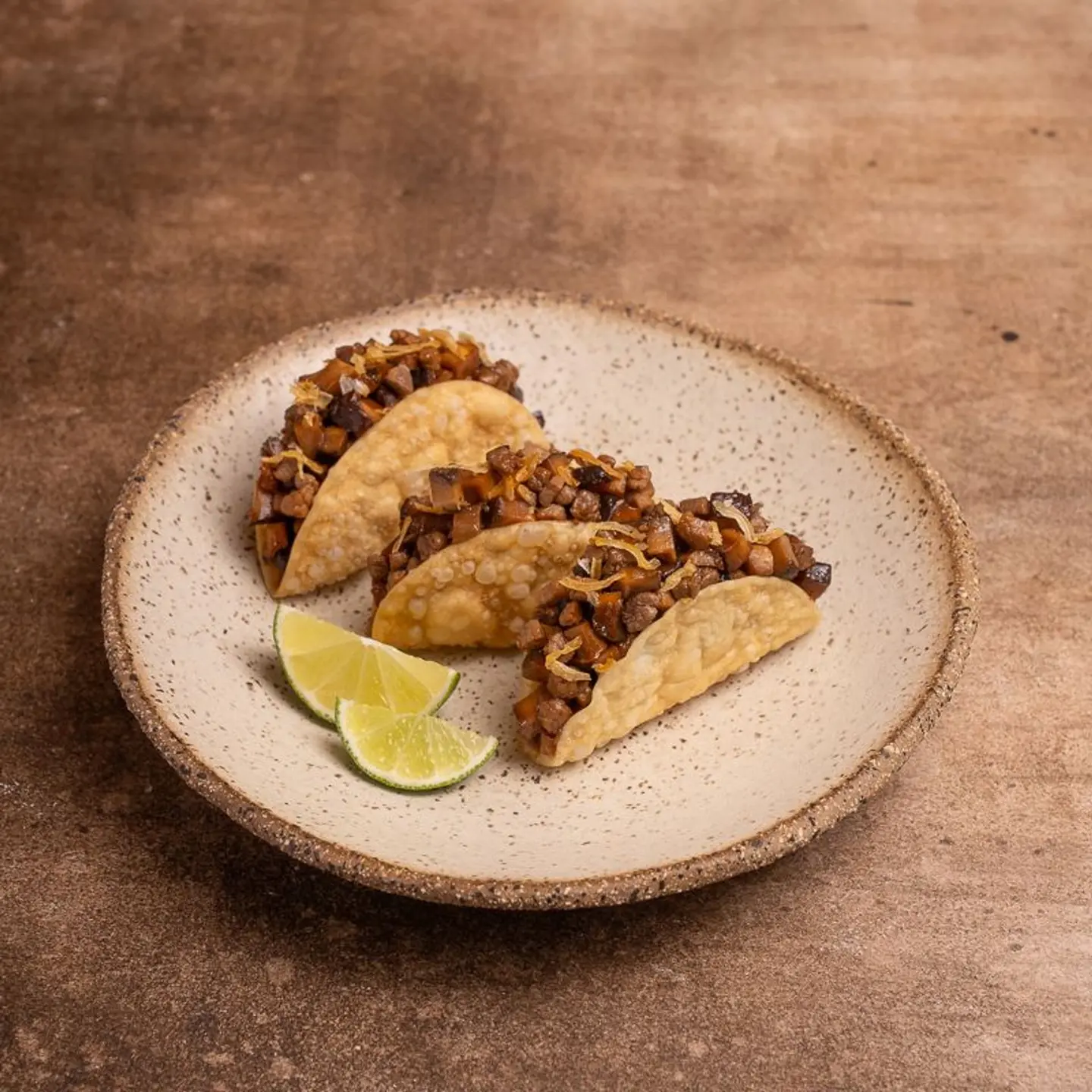 تاكو اللحم والشيتاكي