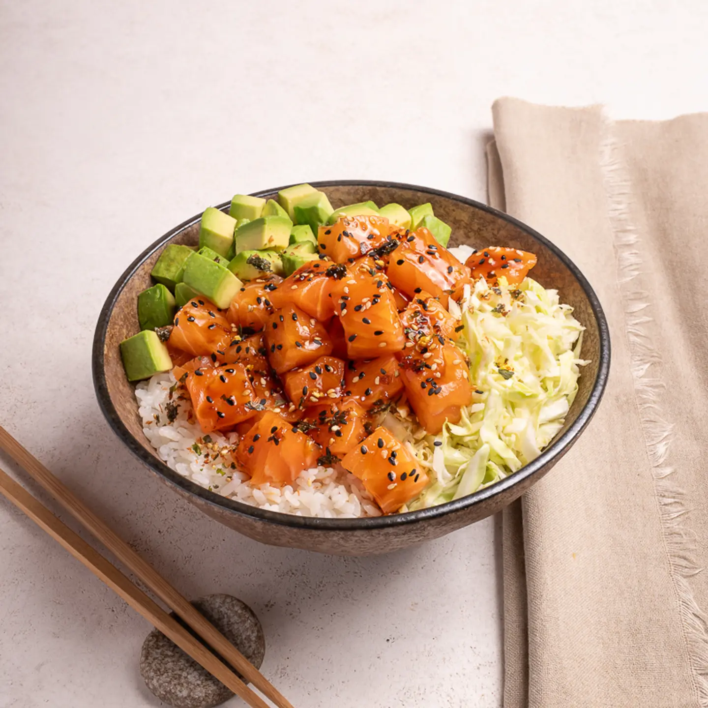 ترياكي سلمون بوكي بول