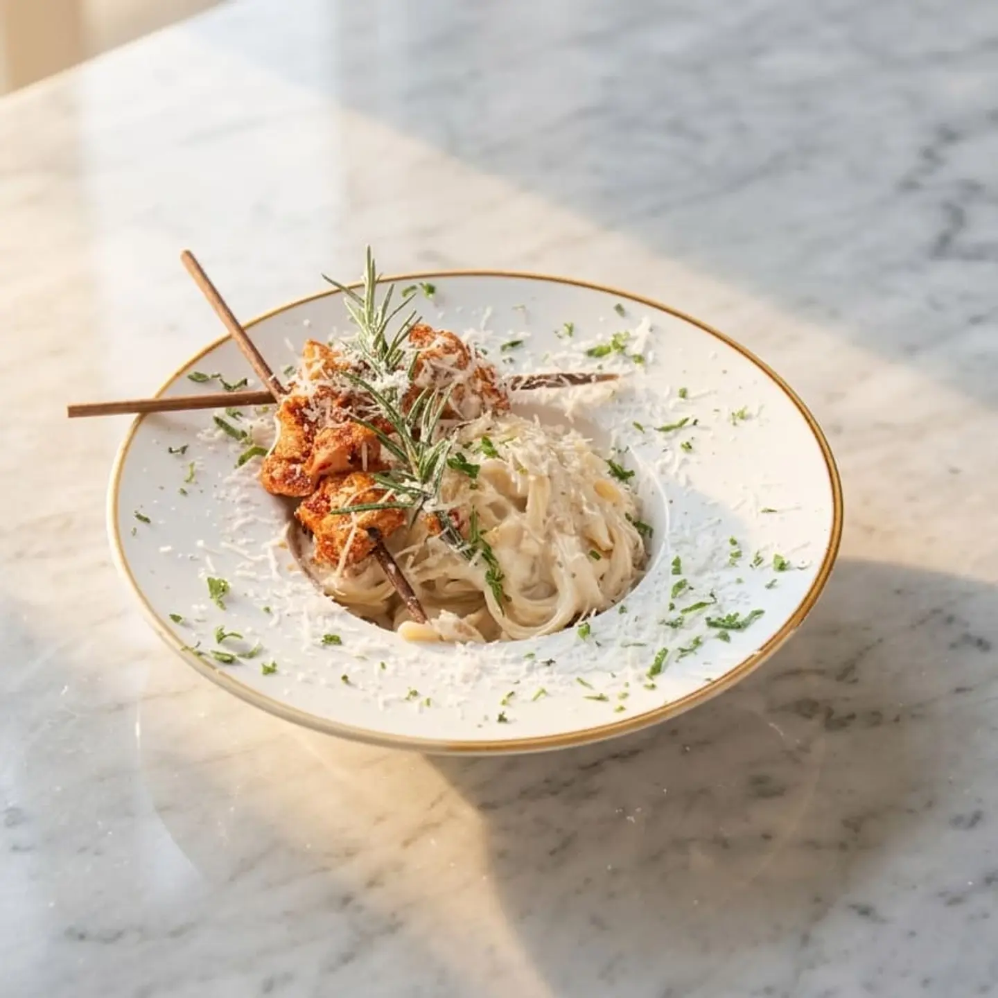 Fettuccine Chicken Alfredo