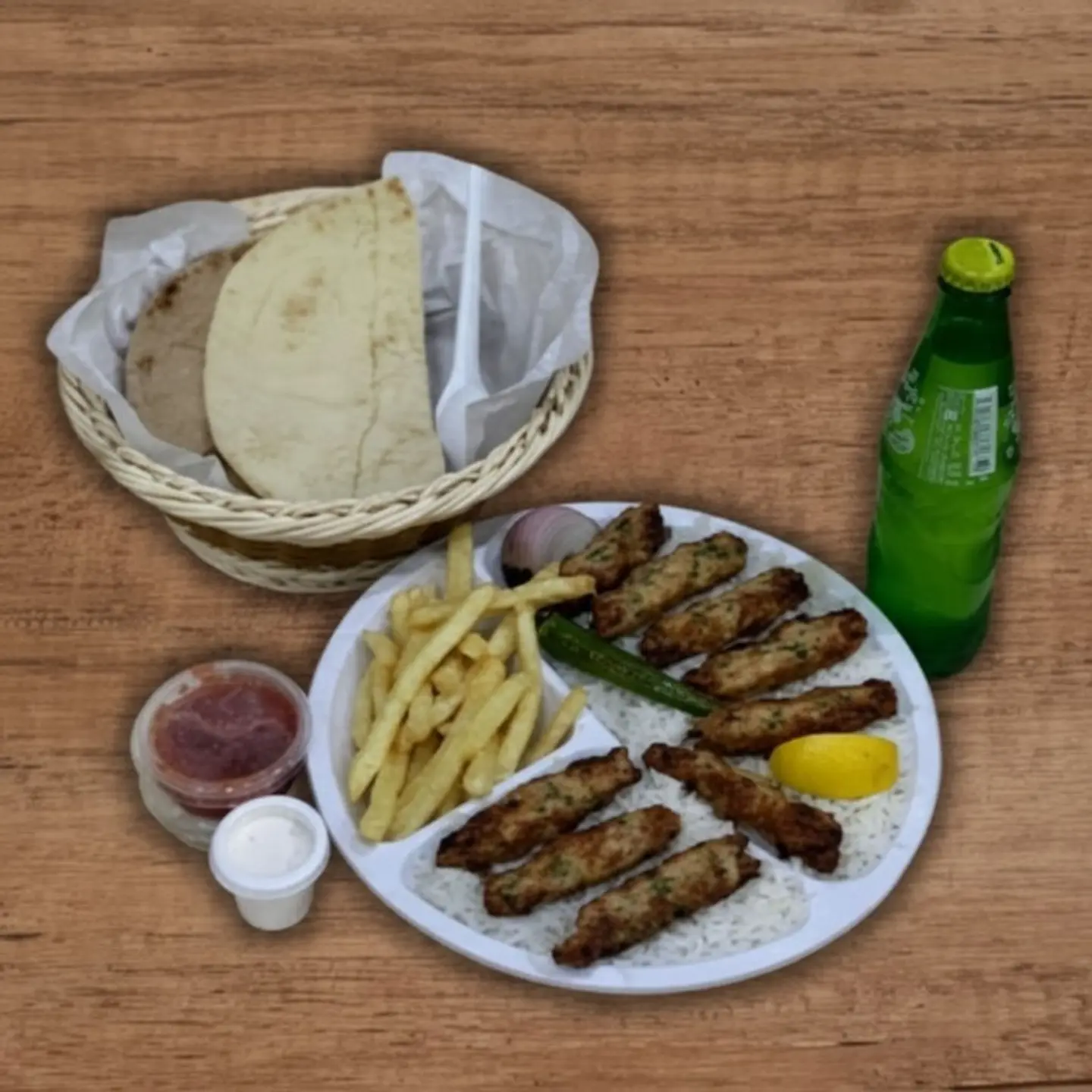 وجبة كباب لحم