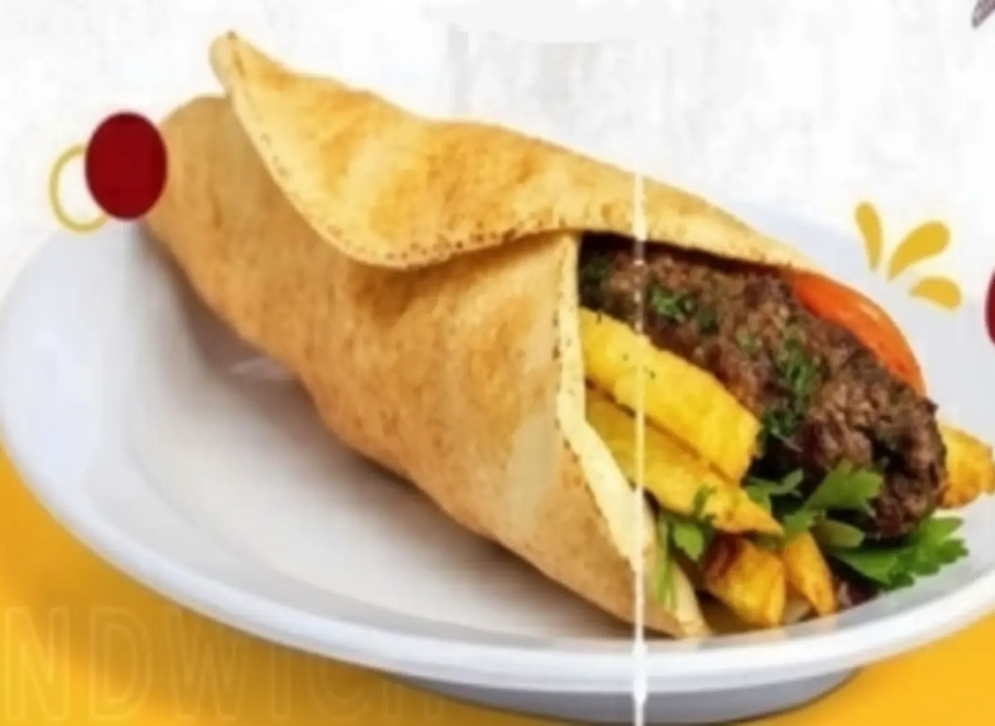 سندويش كباب لحم