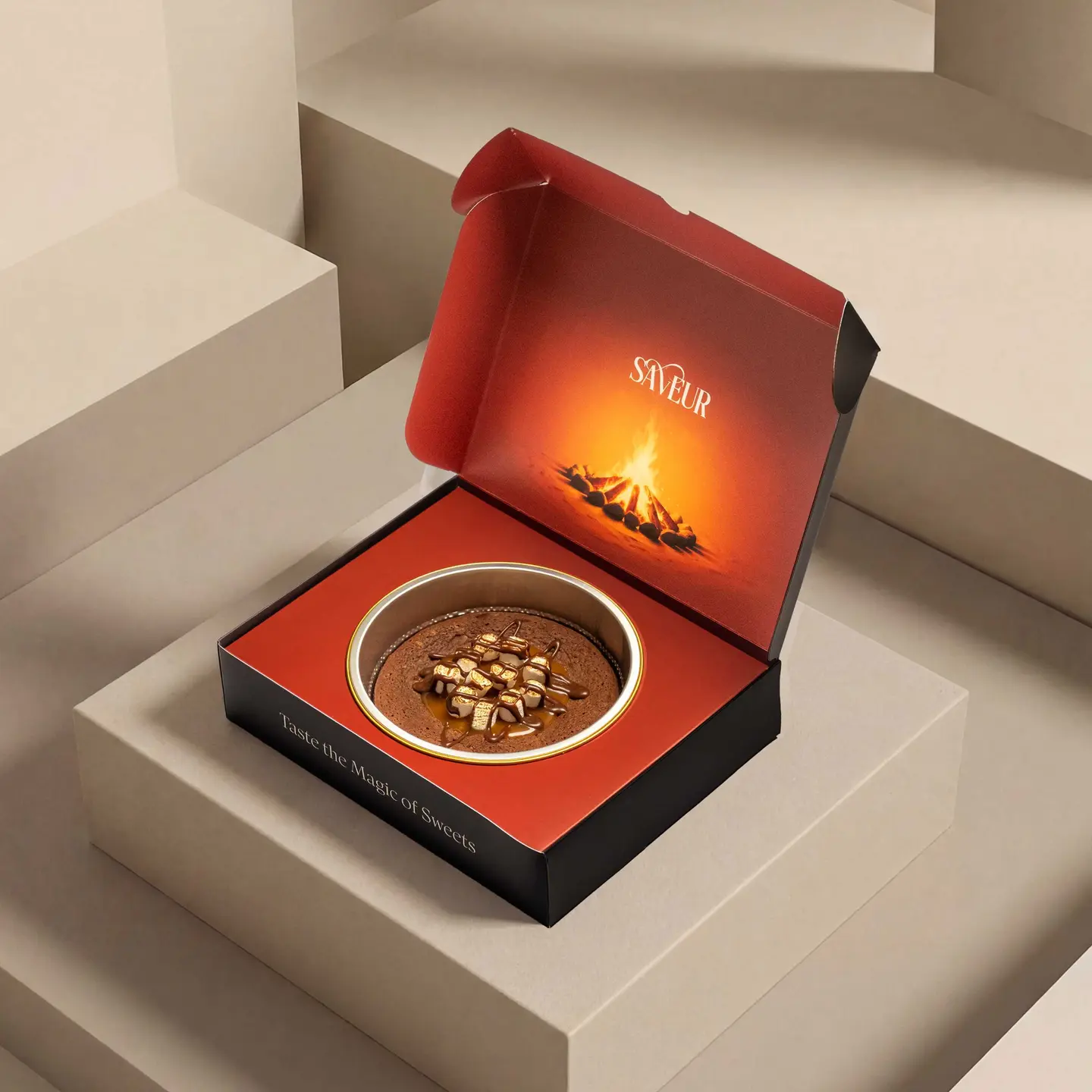 بودينغ الشوكولاتة بالمارشميلو - صغير