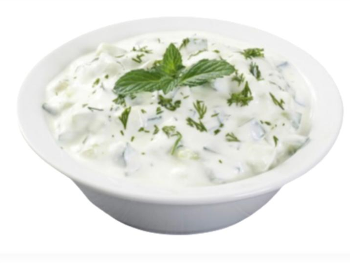 سلطة الخيار باللبن