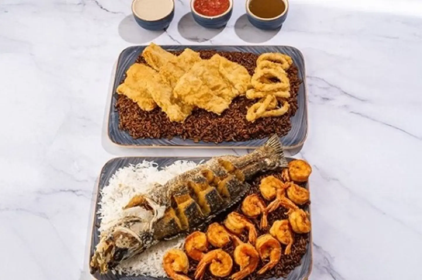 Jeddah Mix Dish Coral Trout Fish 4 Person