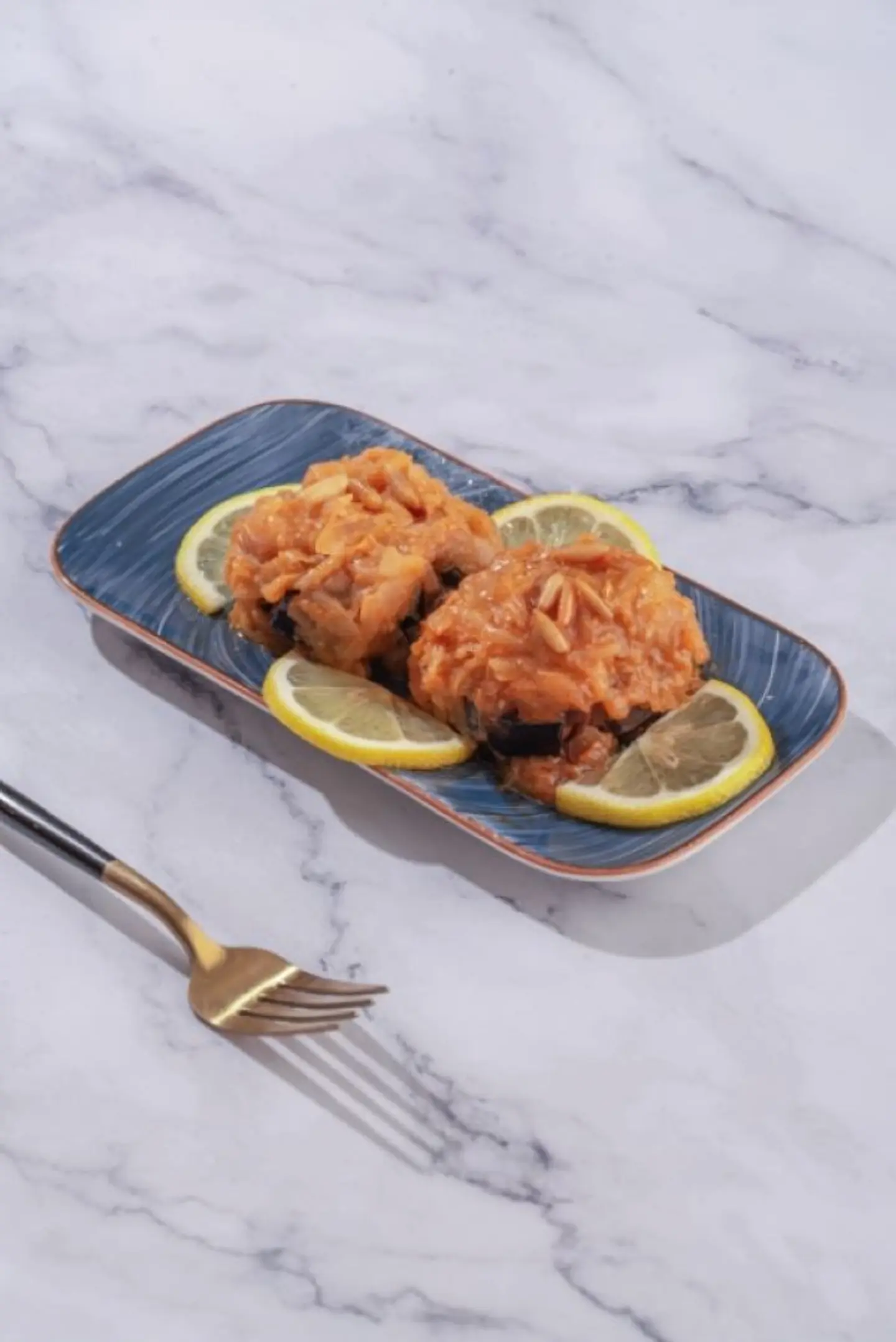 Black Eggplant With Seafood Mix