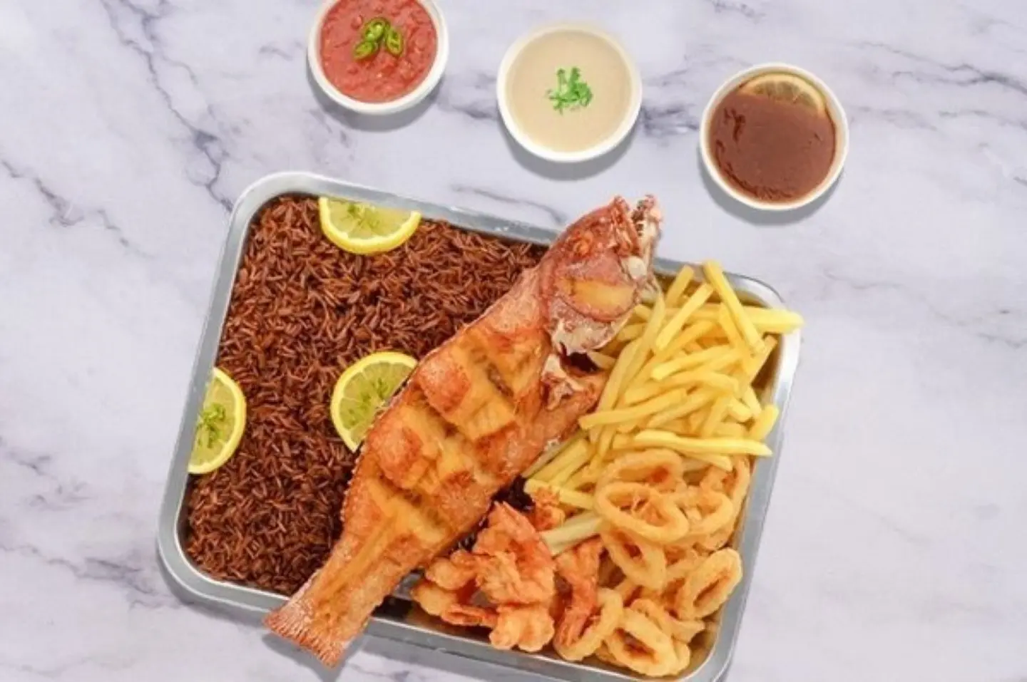 Jeddah Mix Dish Coral Trout Fish