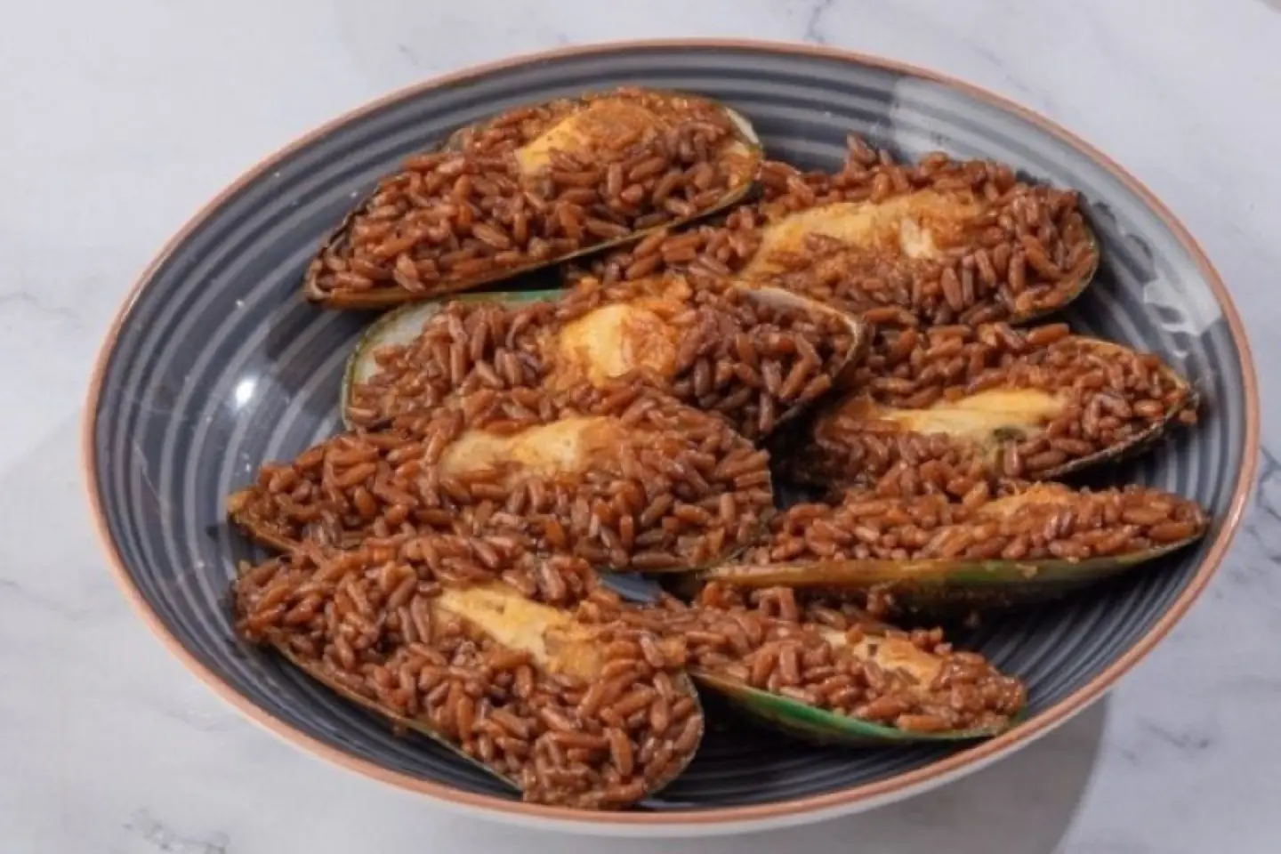 Sayadiyah Stuffed Mussels