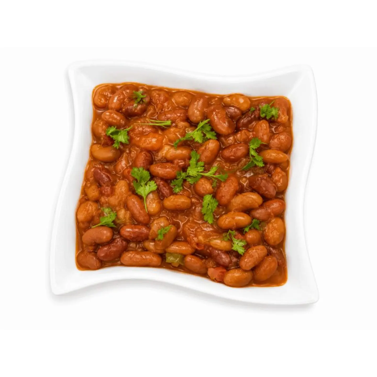 صحن فاصوليا سادة