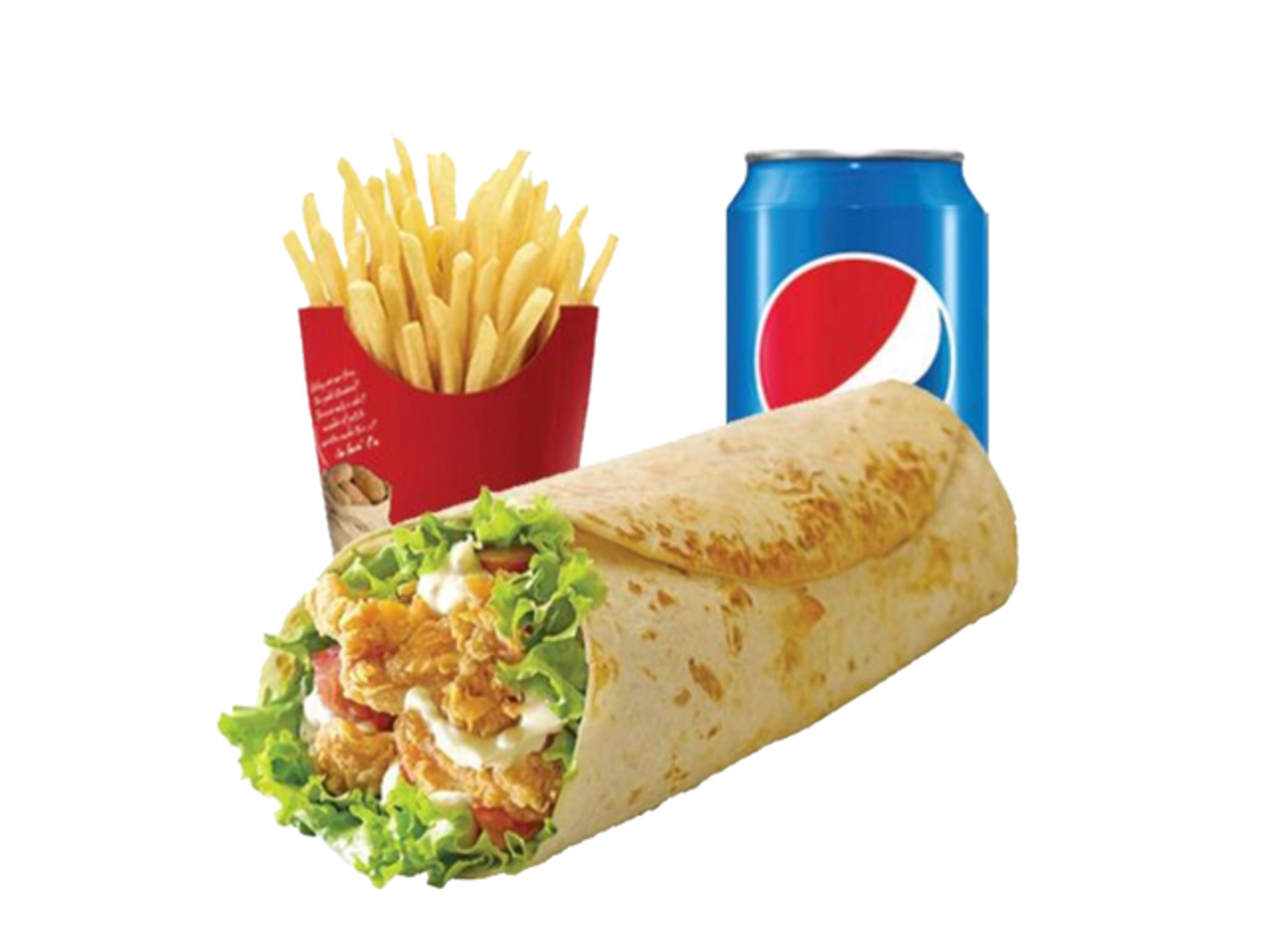 Zinger Chicken Tortilla Wrap Meal