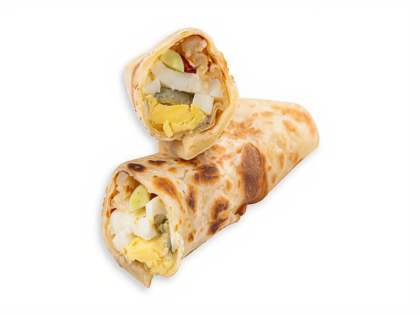 Boiled Egg Sandwich (Saj Bread)