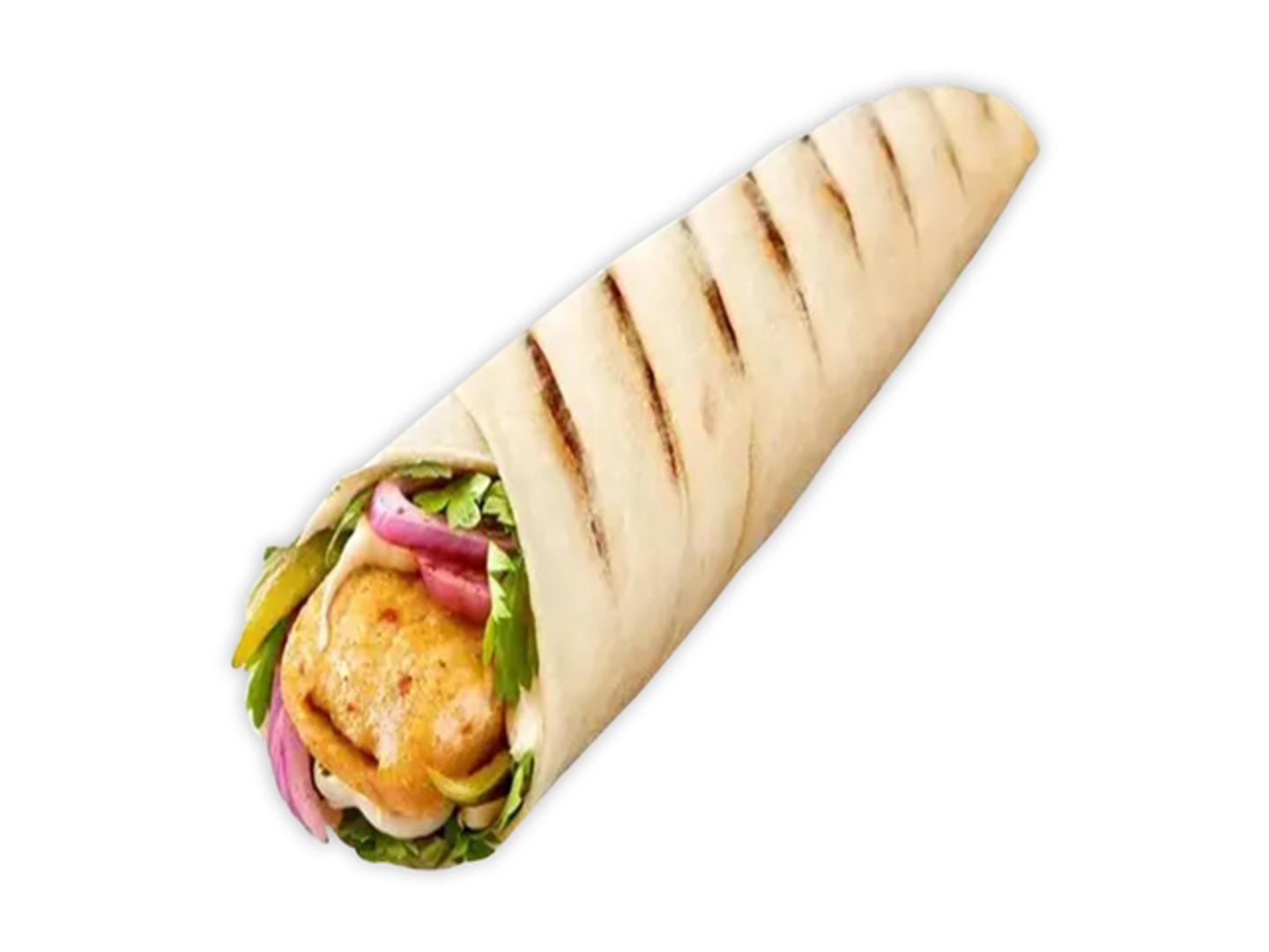 Russian Saj Bread Chicken Sandwich