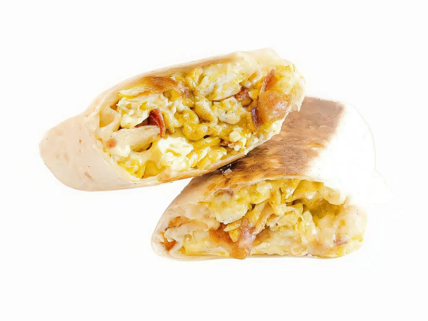 Fried Egg With Cheese Saj Bread Sandwich