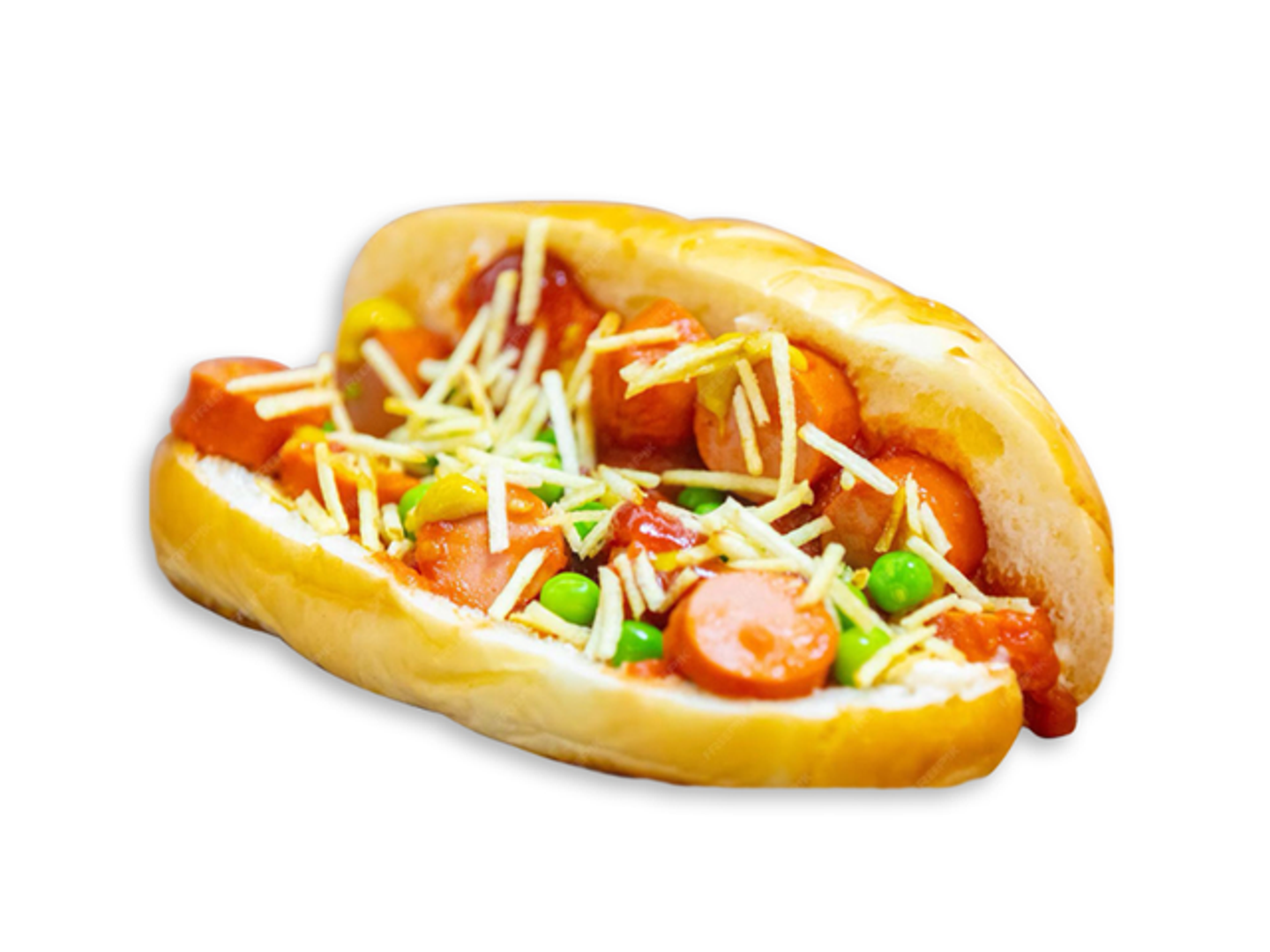 Cheese Cooked Sausage Samoli Sandwich