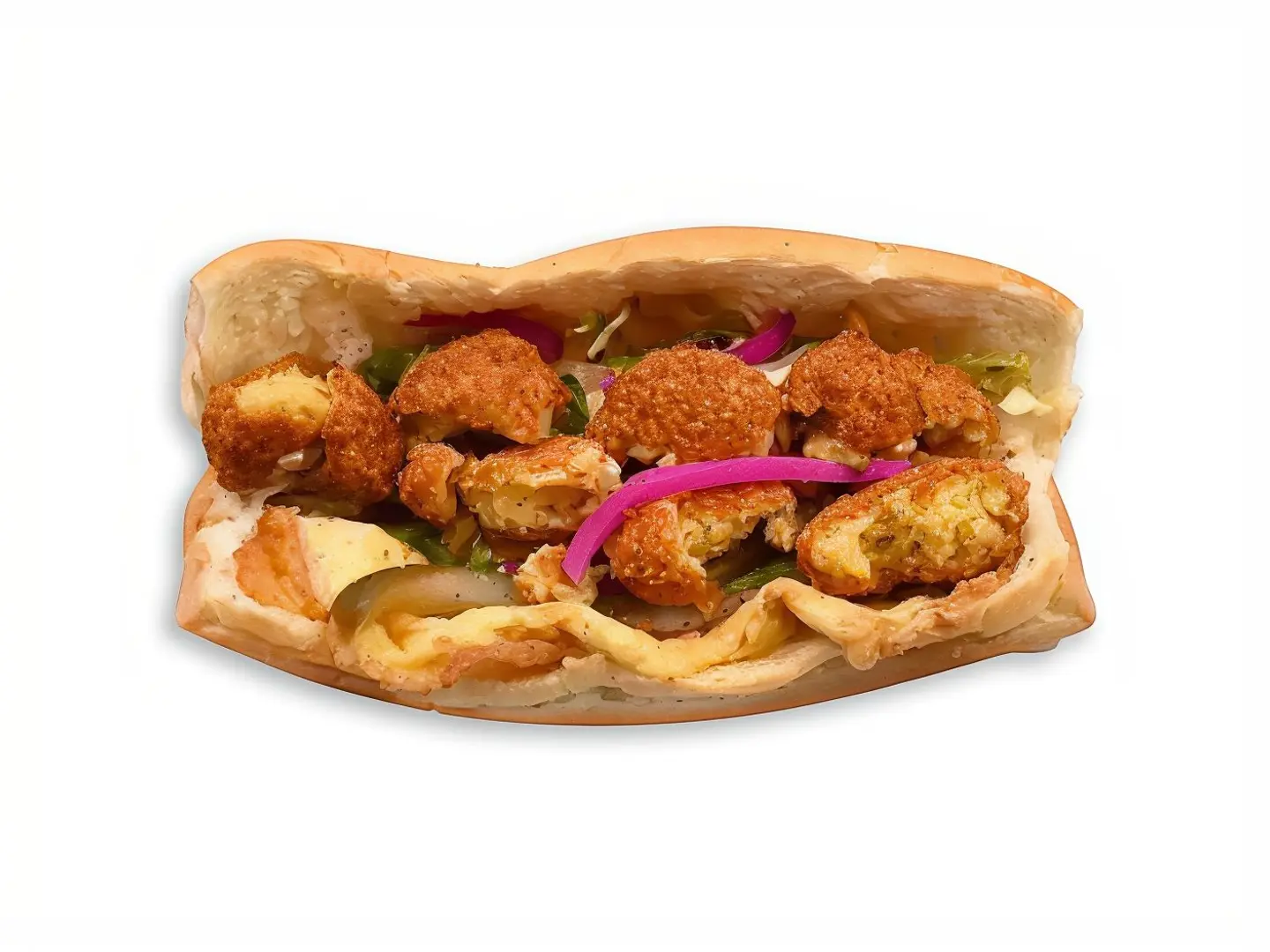 Cheese Samoli Falafel Sandwich
