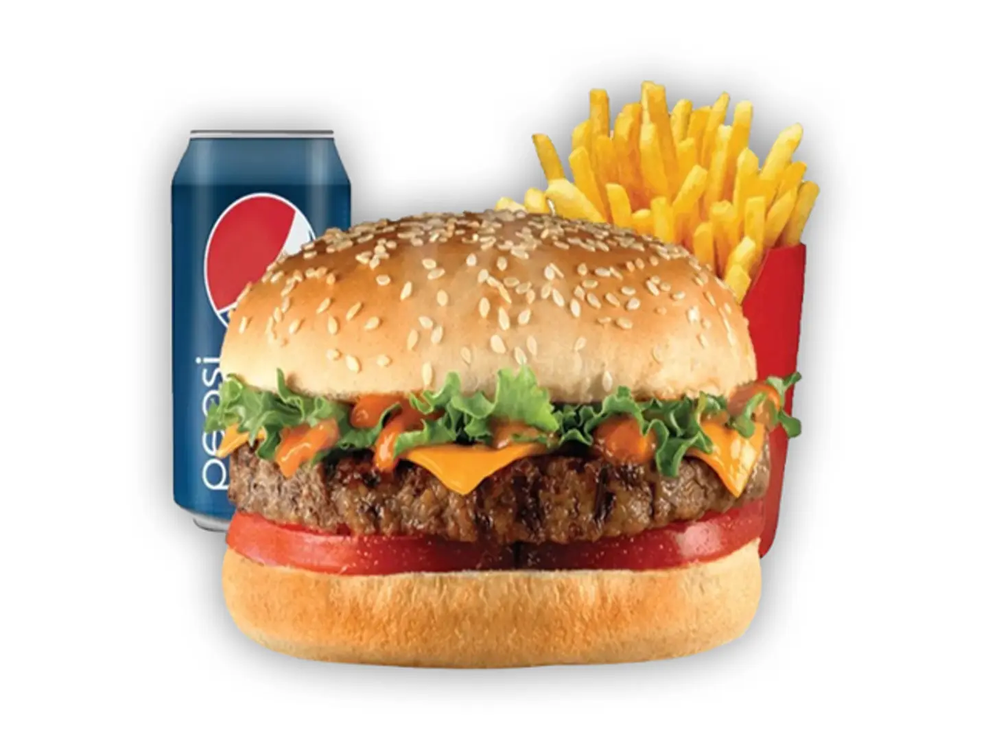 Beef Burger Sandwich Meal