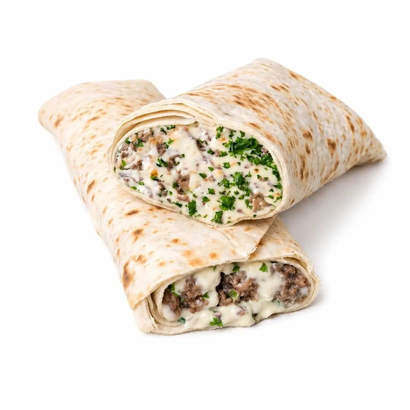 ساندوتش الكفته بالطحينة (رول)