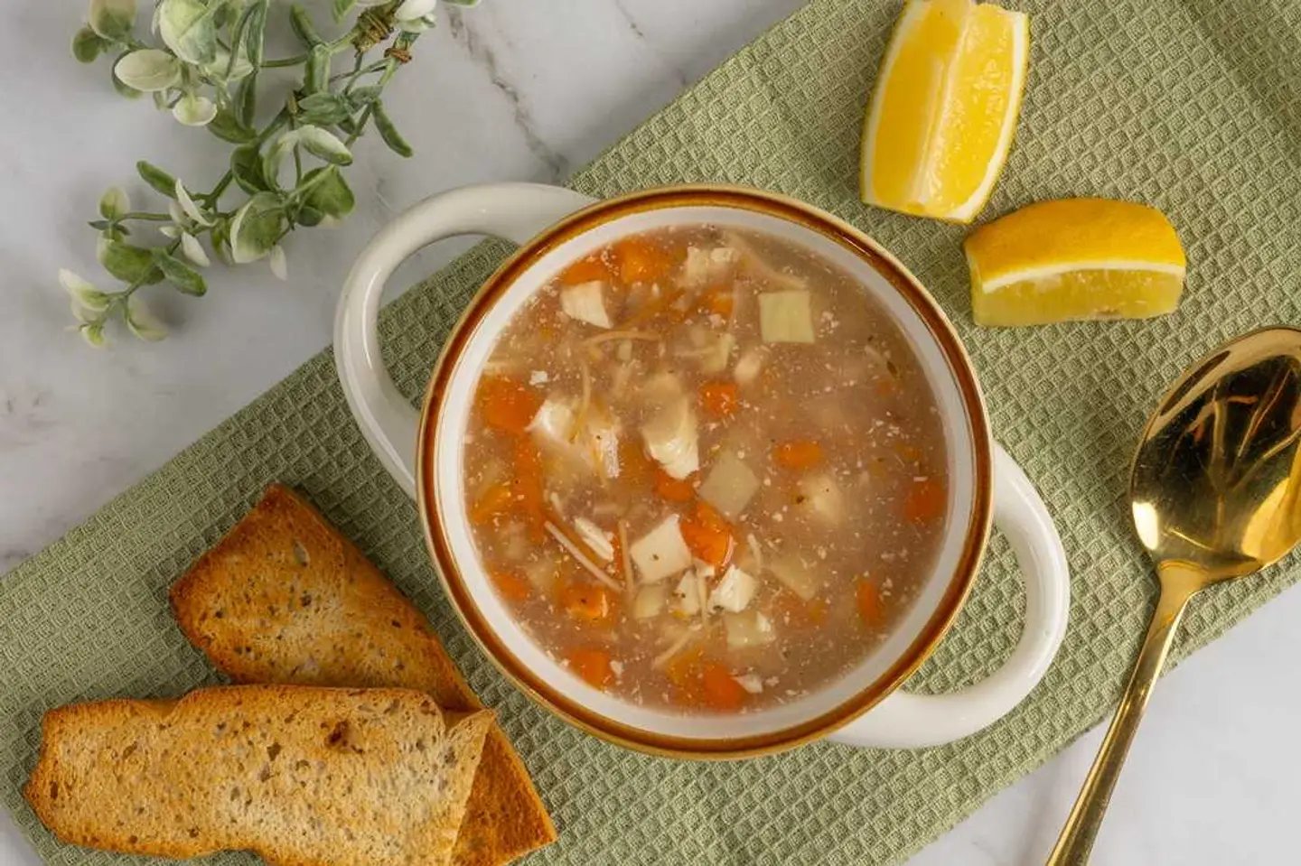 Chicken Veg Vermicelli Soup