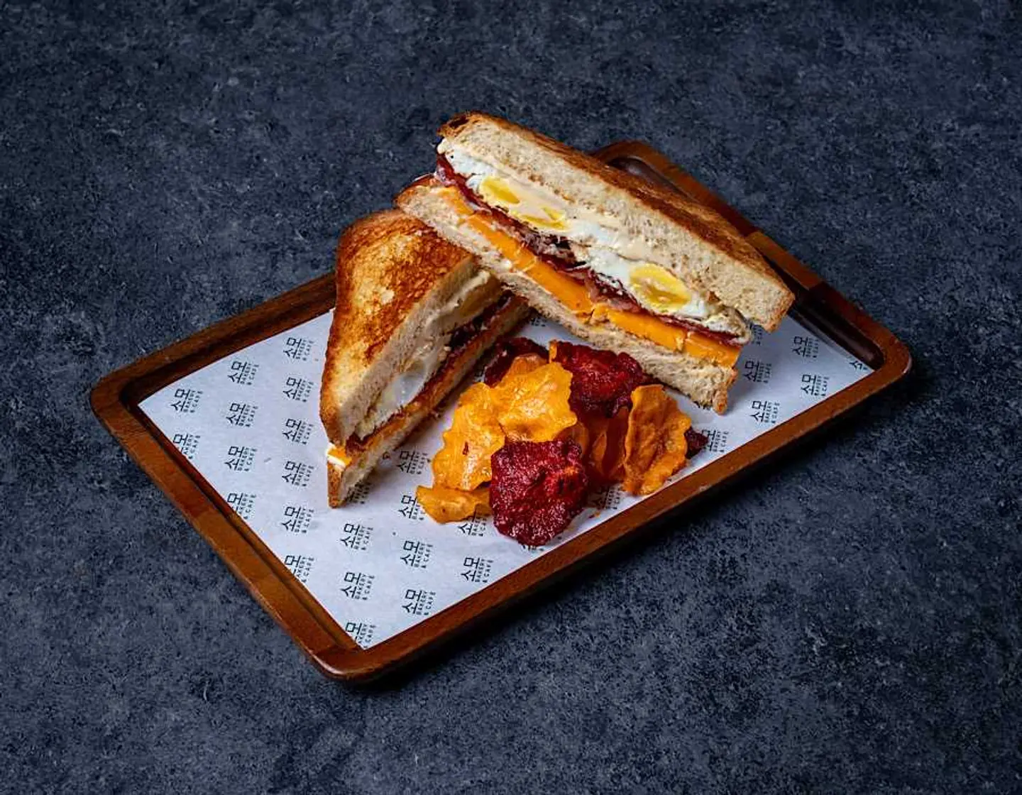 Brioche Sunny Side Up Egg & Bacon