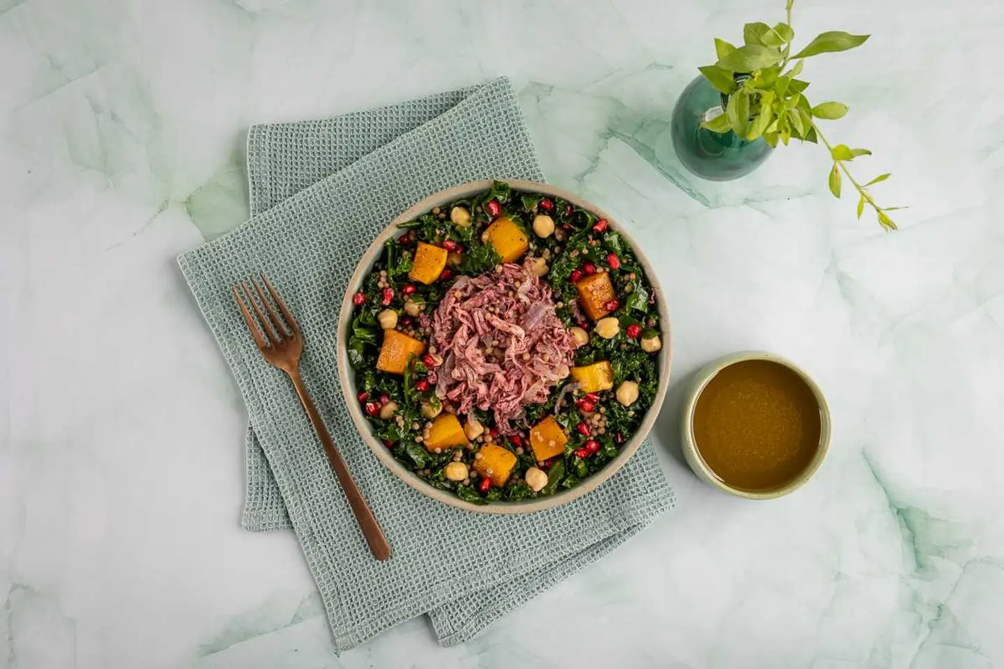 Chicken And Maftool Bowl