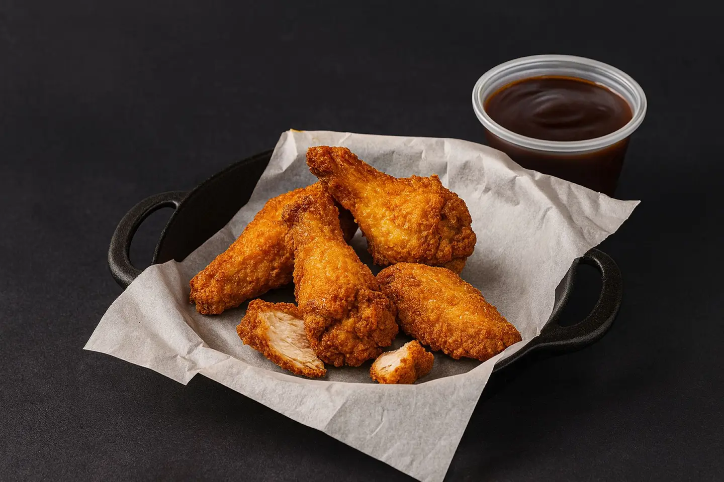 اجنحة مقرمشة بخلطة الزبادي