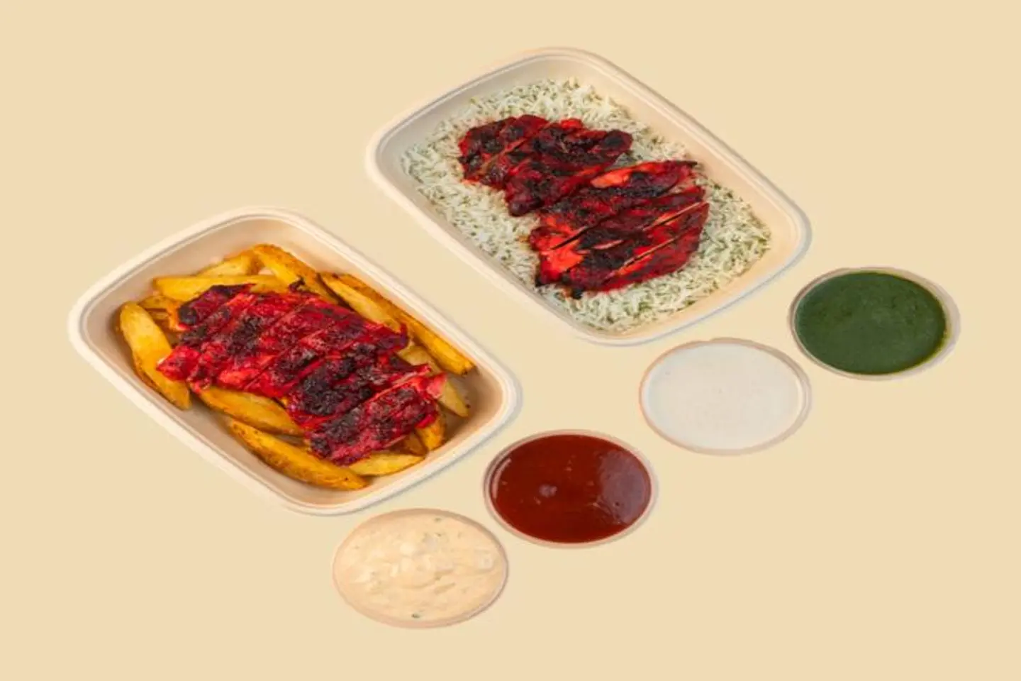 Half Grilled Tikka Chicken