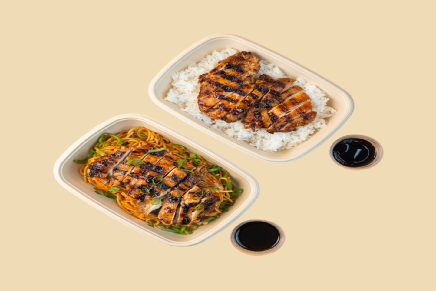 Half Grilled Teriyaki Chicken