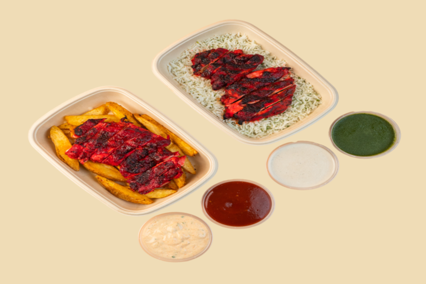 Half Grilled Tikka Chicken