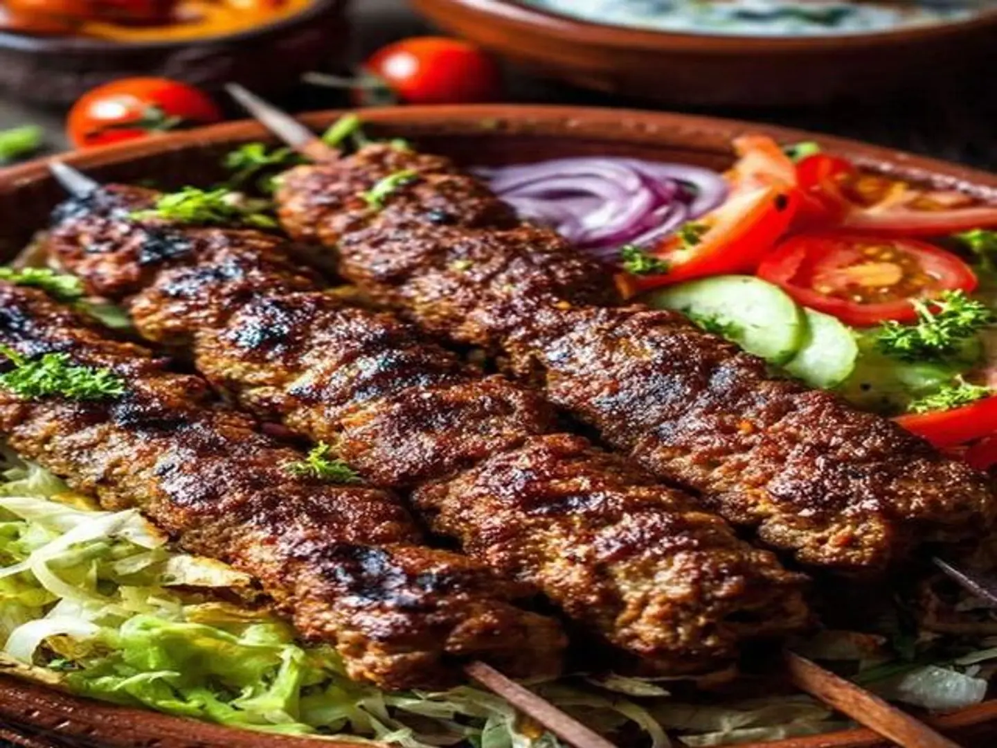 كباب لحم عدد 3 سيخ