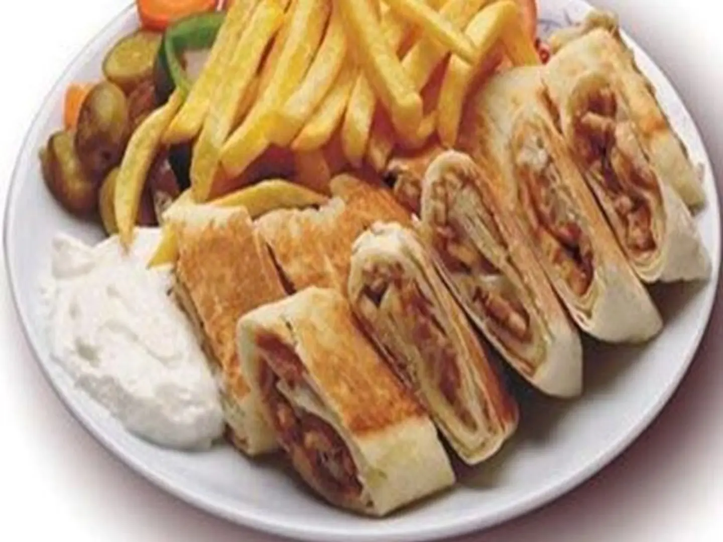 صحن شاورما دجاج عربي