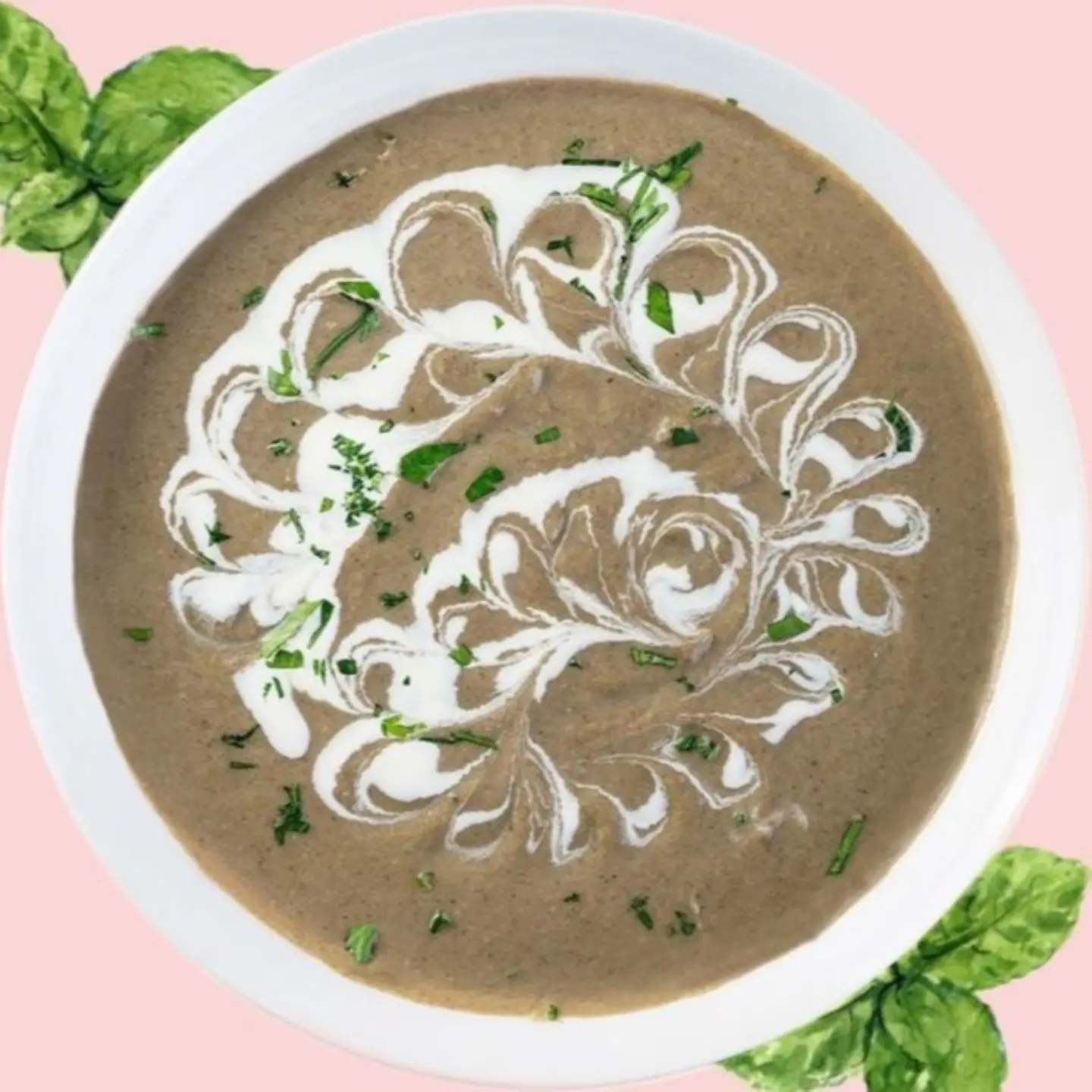 شوربة الفطر بالكريمة