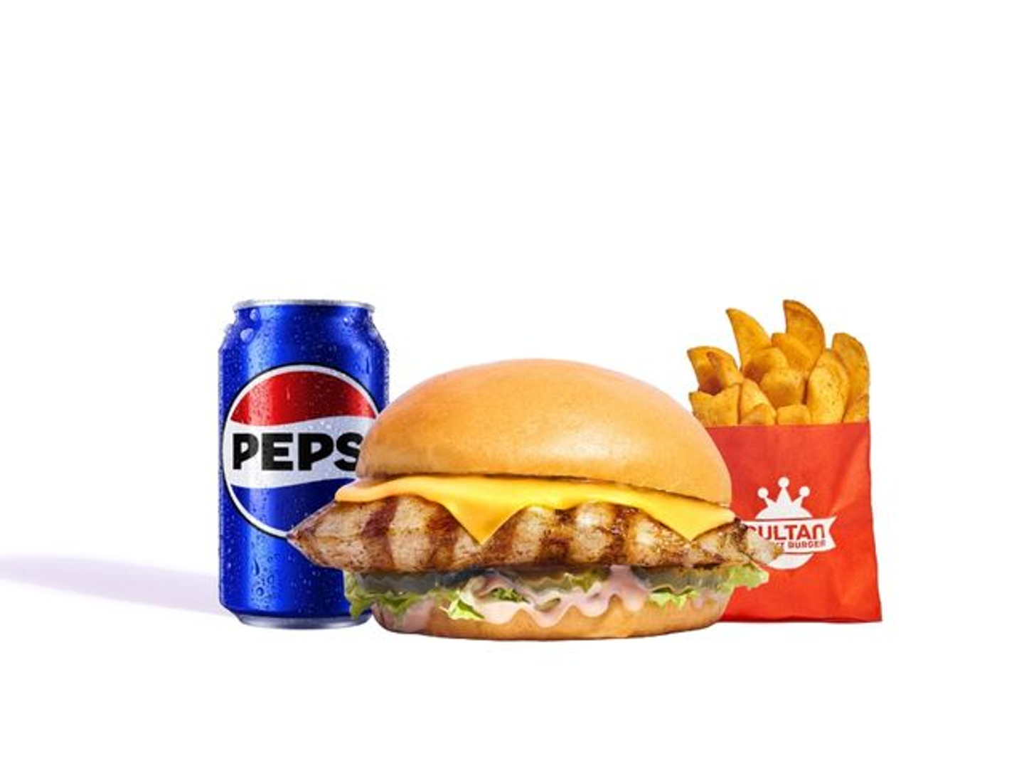 وجبة برجر دجاج مشوي