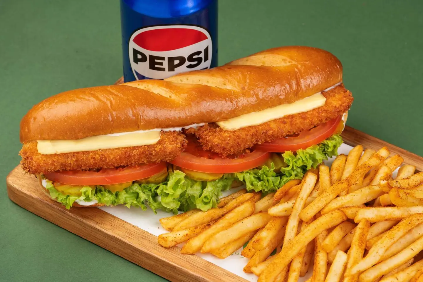 وجبة دجاج بانيه مقرمش