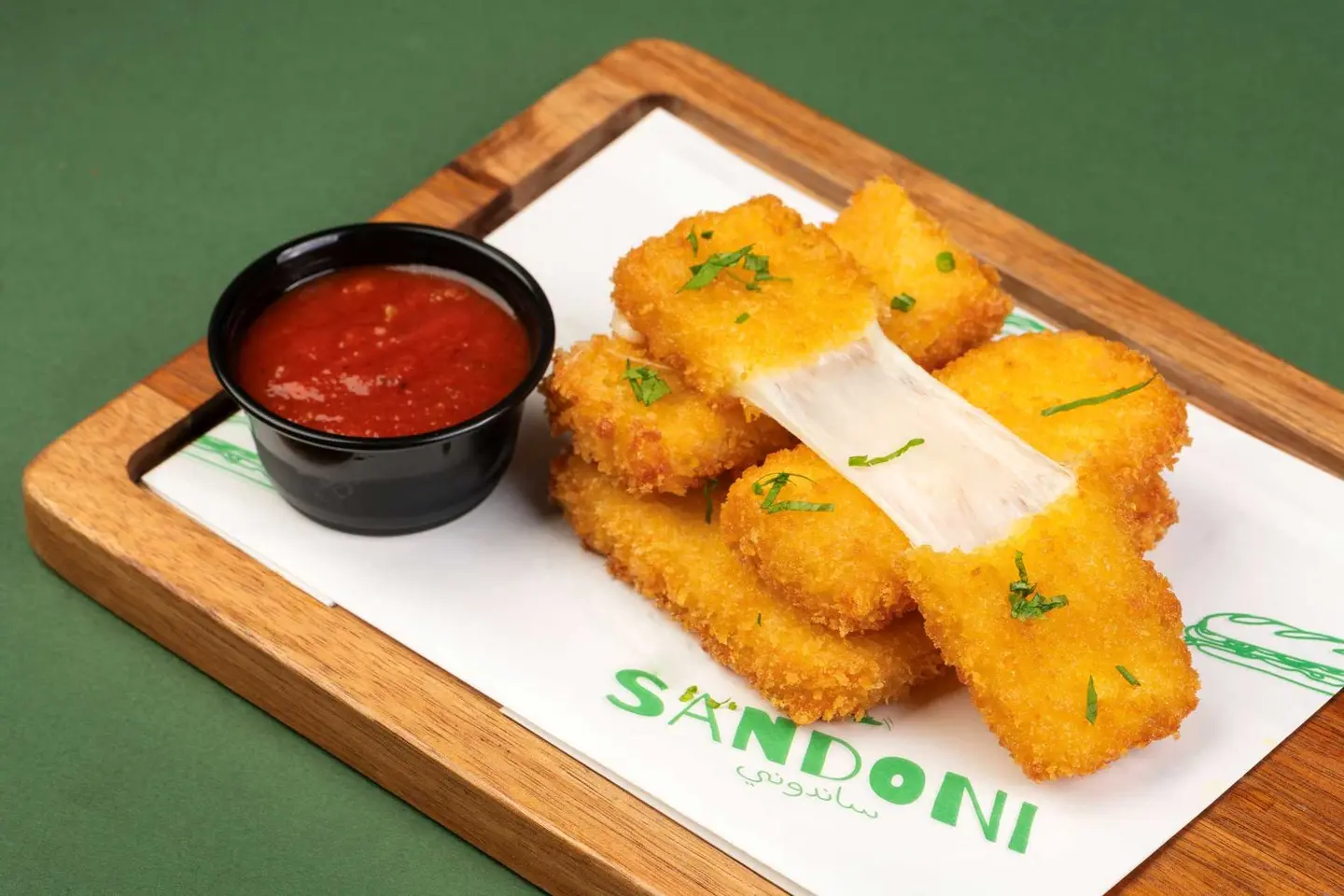 أصابع موتزاريلا مقلية