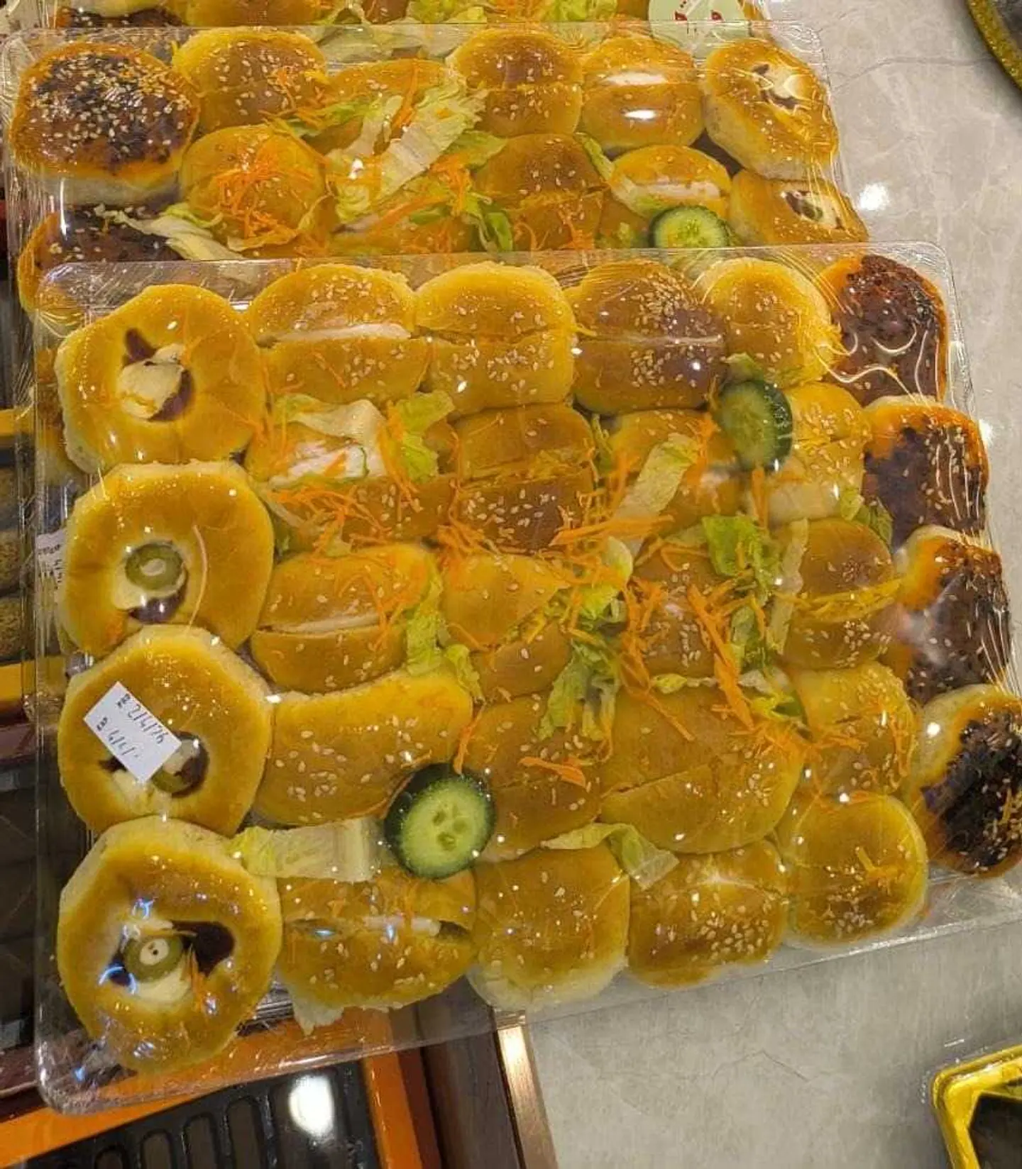 Transparent Rectangular Pastries 20 Pcs