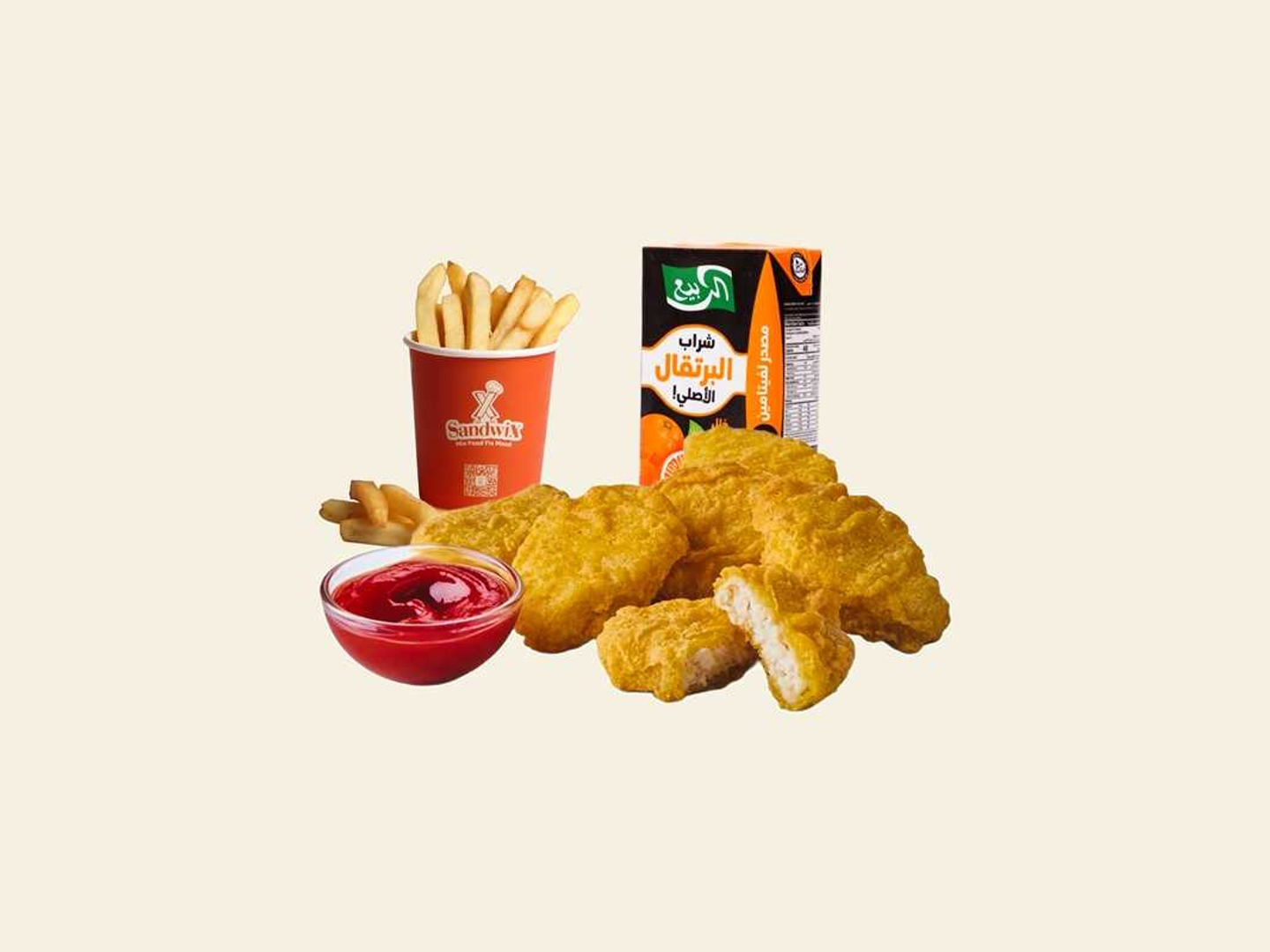 6 Nuggets + Fries + Juice