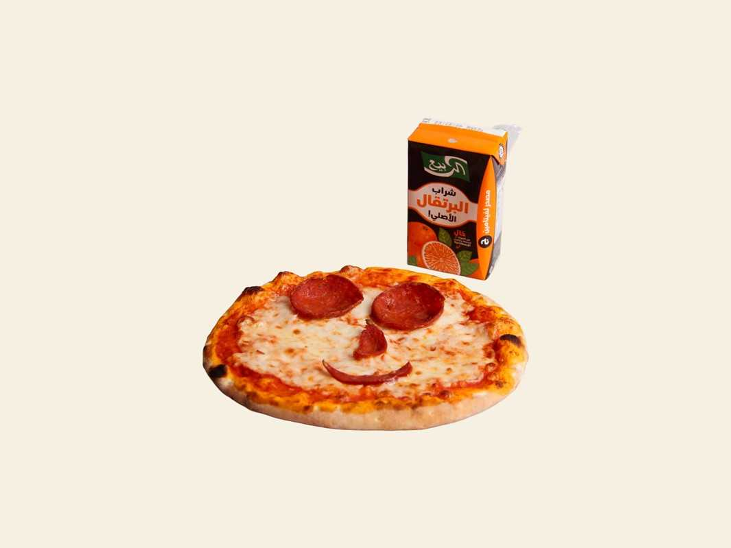Smiley Pizza + Juice