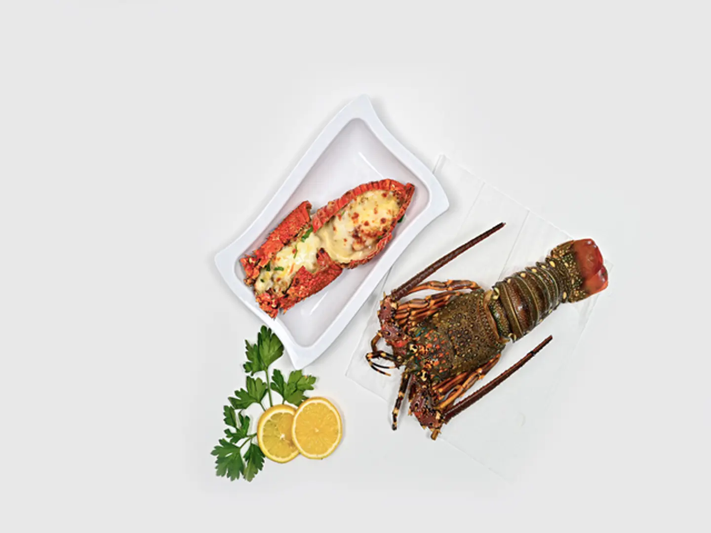 Lobster With Special Mixture Of Mozarella Cheese