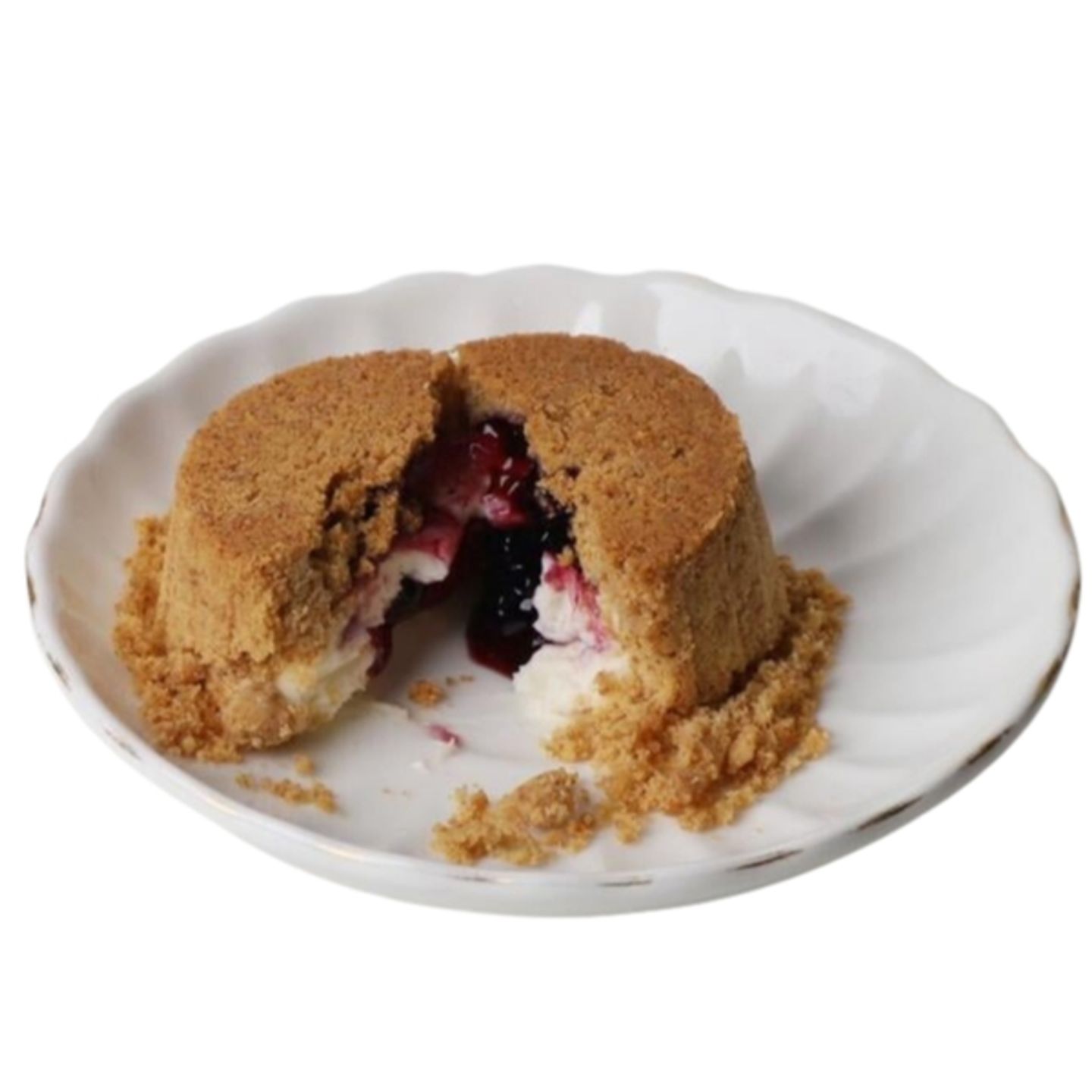 Upside Down Blueberry Cheesecake