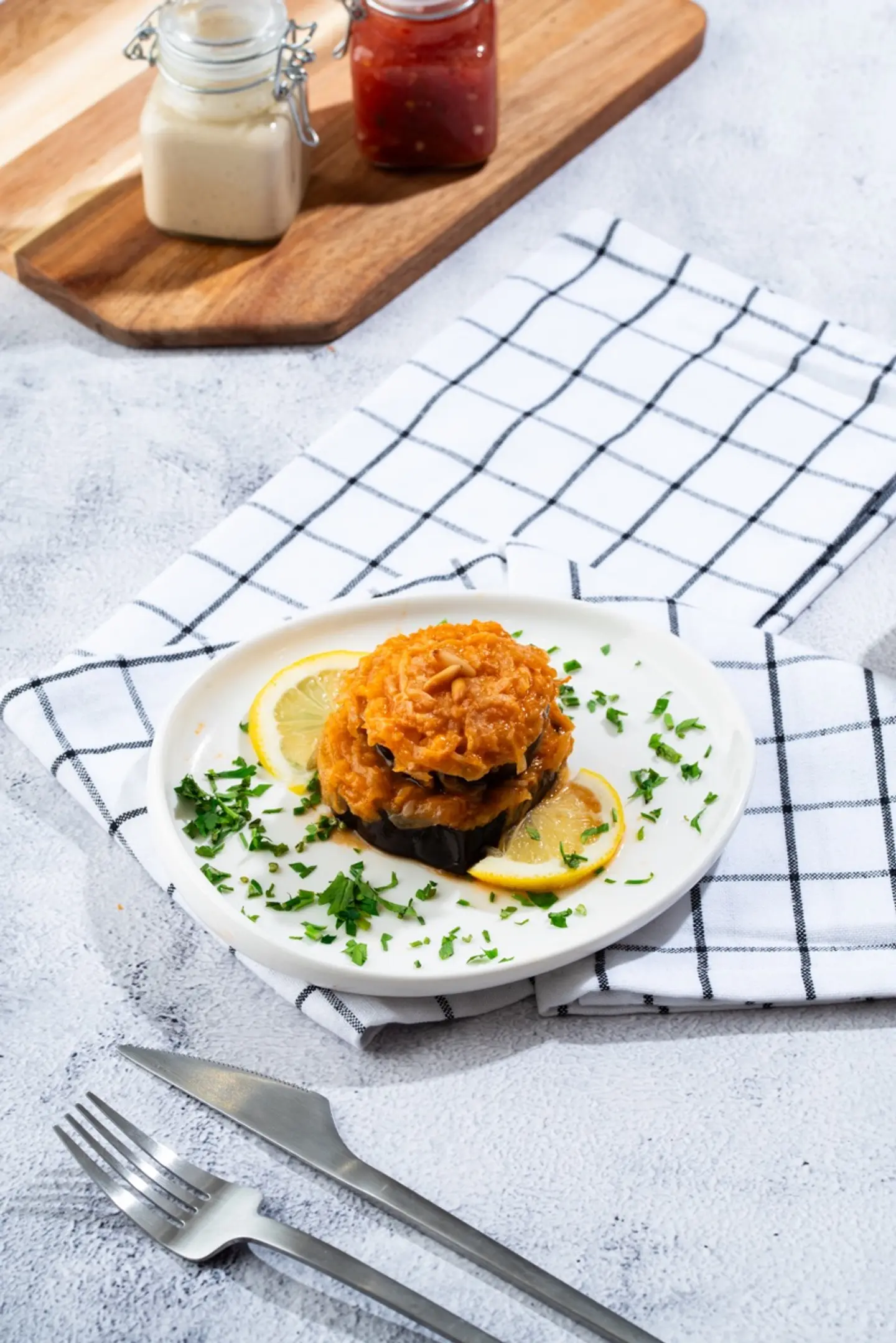 باذنجان بالخلطة البحرية