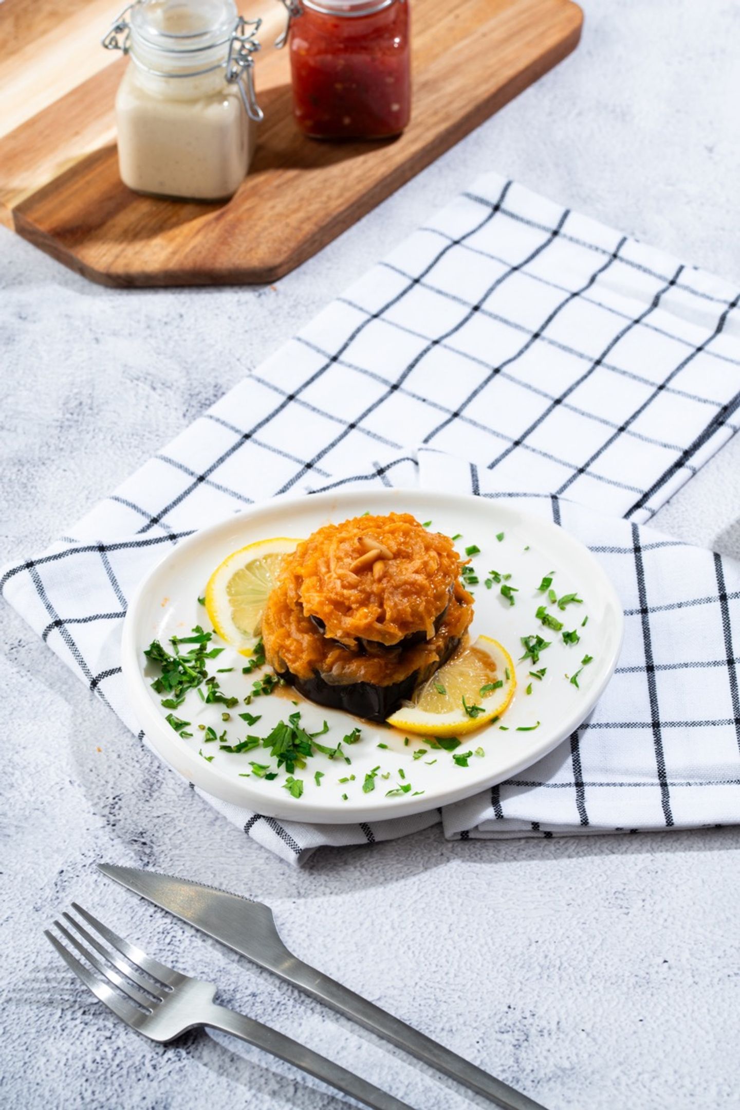 باذنجان بالخلطة البحرية