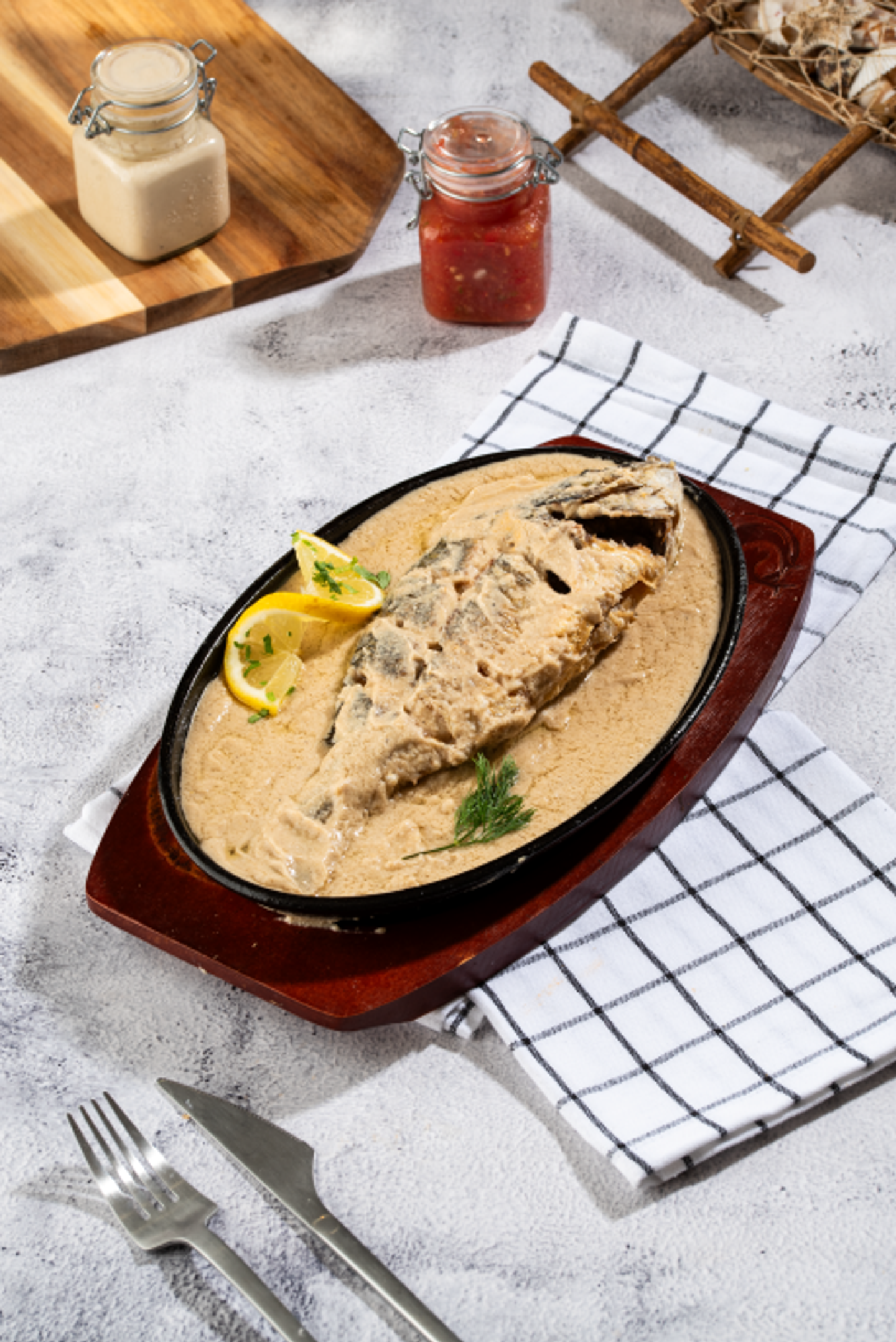 معدوس مع السمك