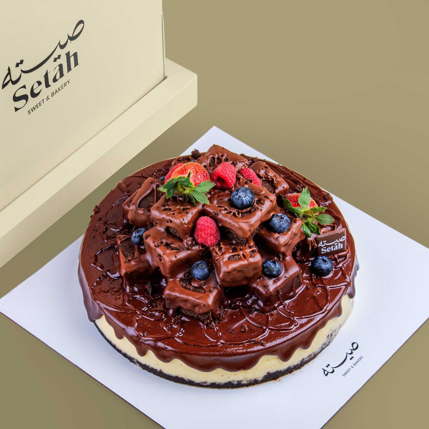 تشيزكيك البراوني