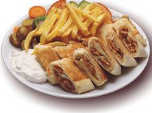 وجبة شاورما عربي حراق