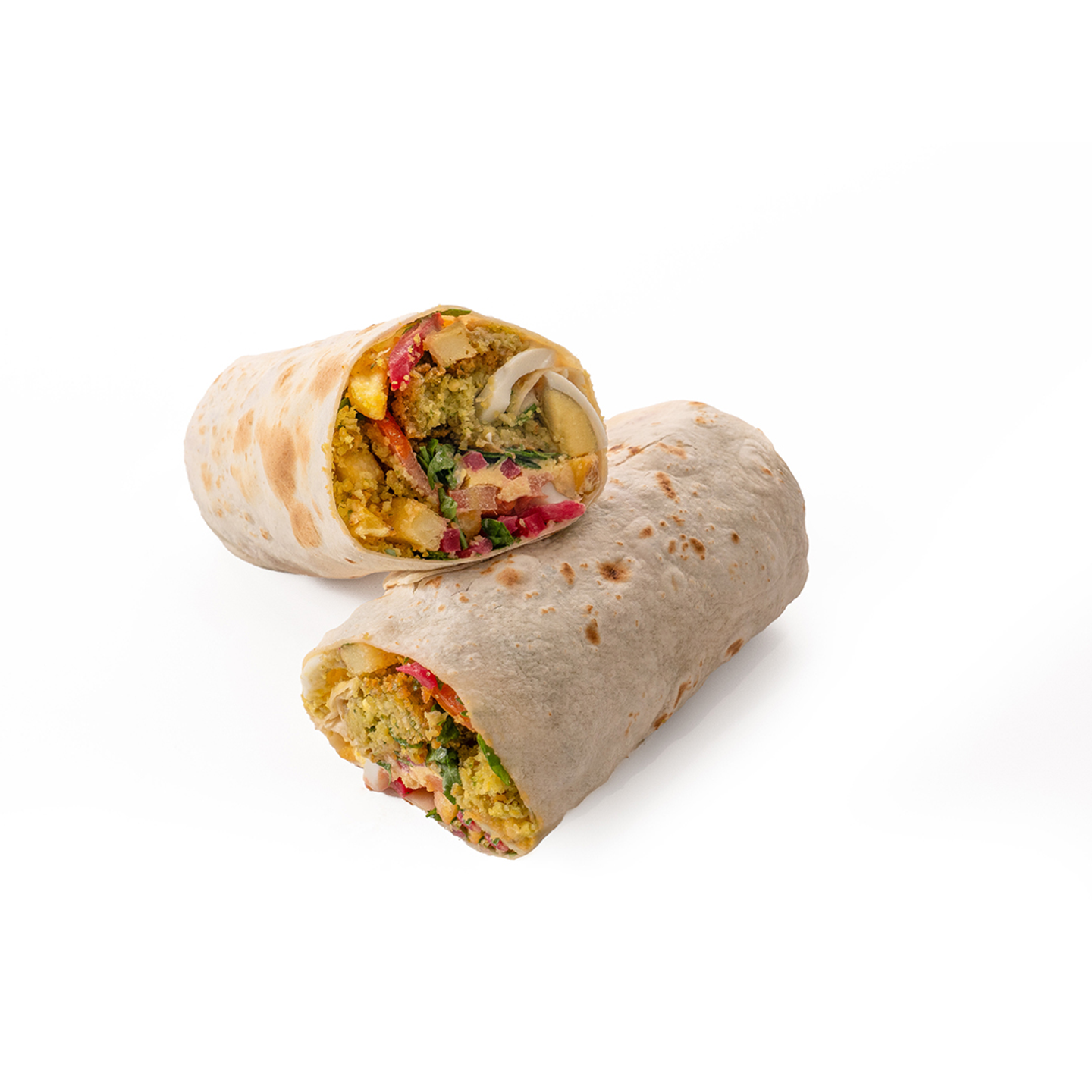 Falafel Sandwich (Saj Bread)