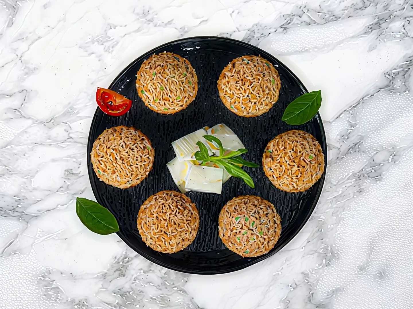 Falafel Stuffed With Mozzarella Cheese