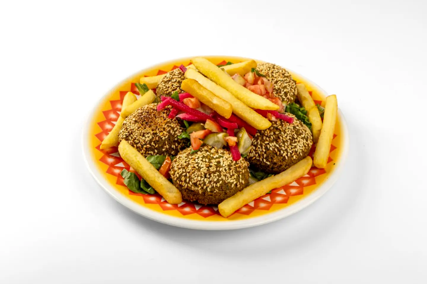 Mixed Stuffed Falafel Plate 5 Pcs