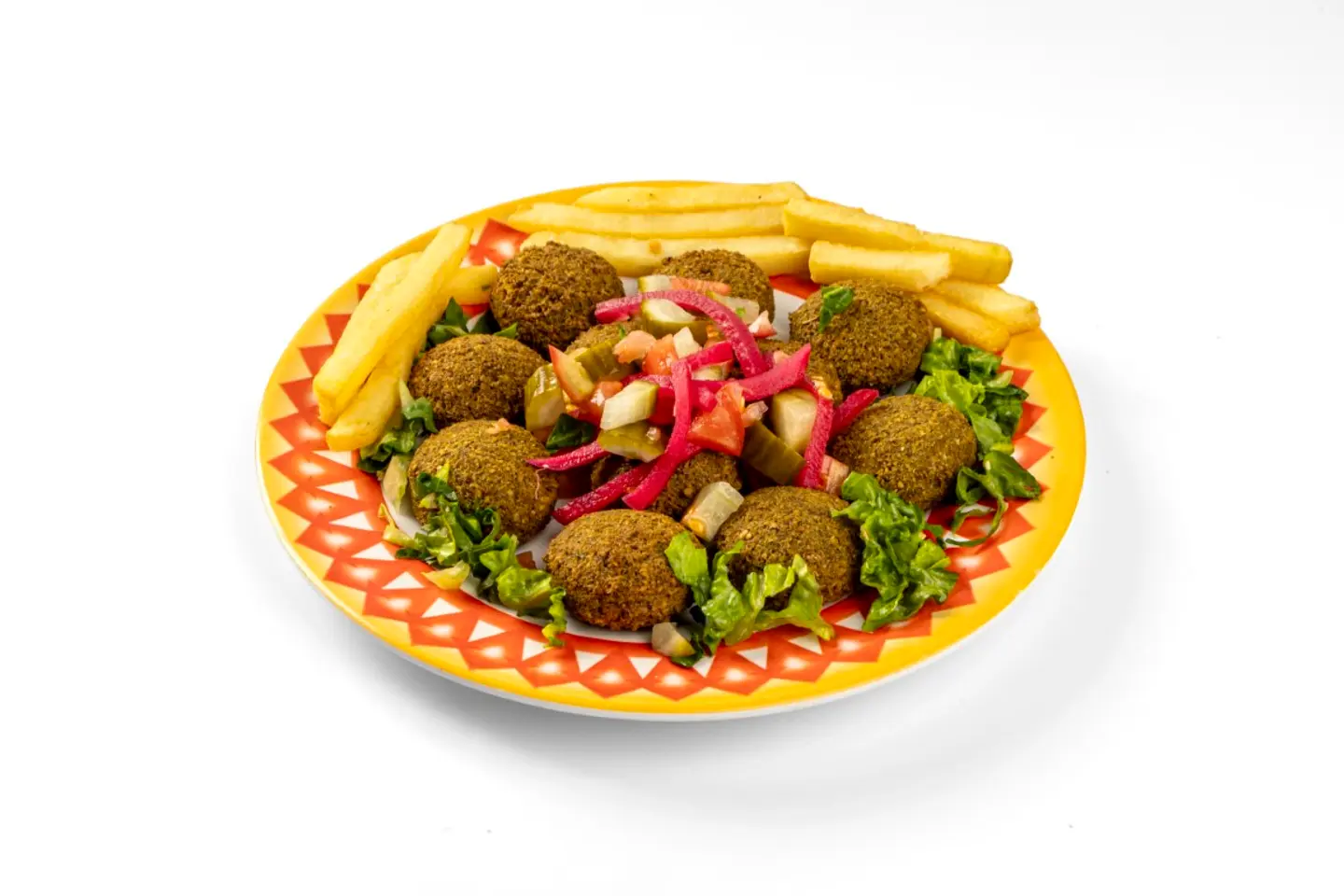 Mixed Regular Falafel Plate 10 Pcs